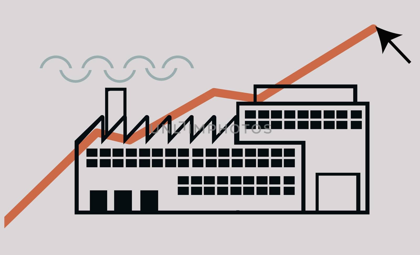 Close-up of a factory