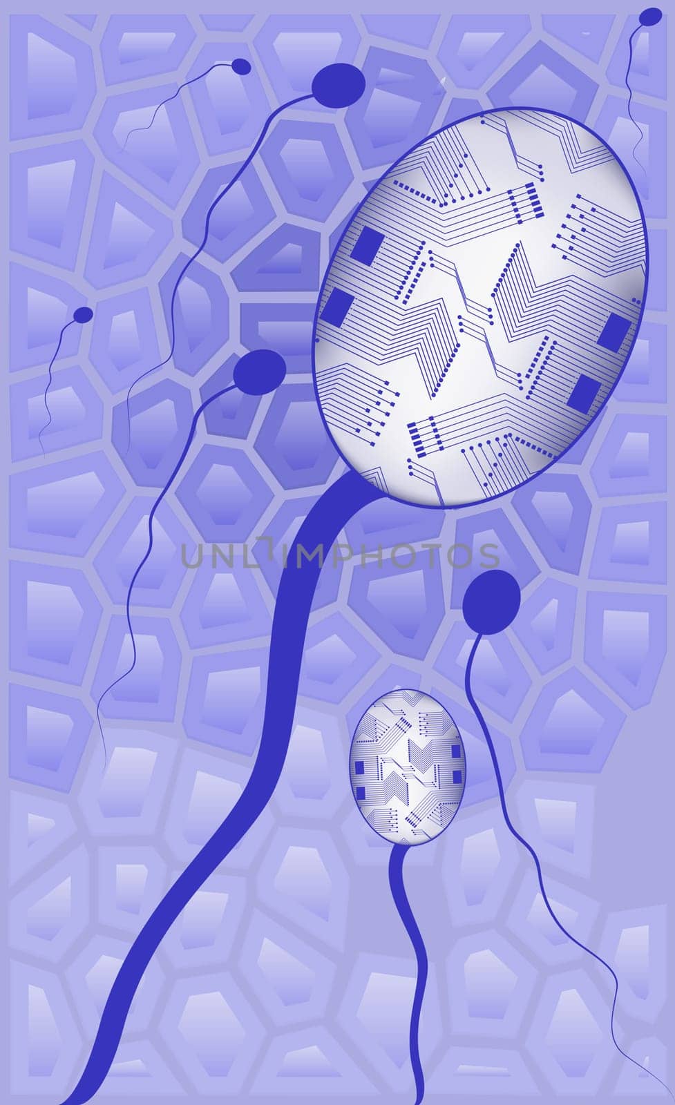 Close-up of human sperm