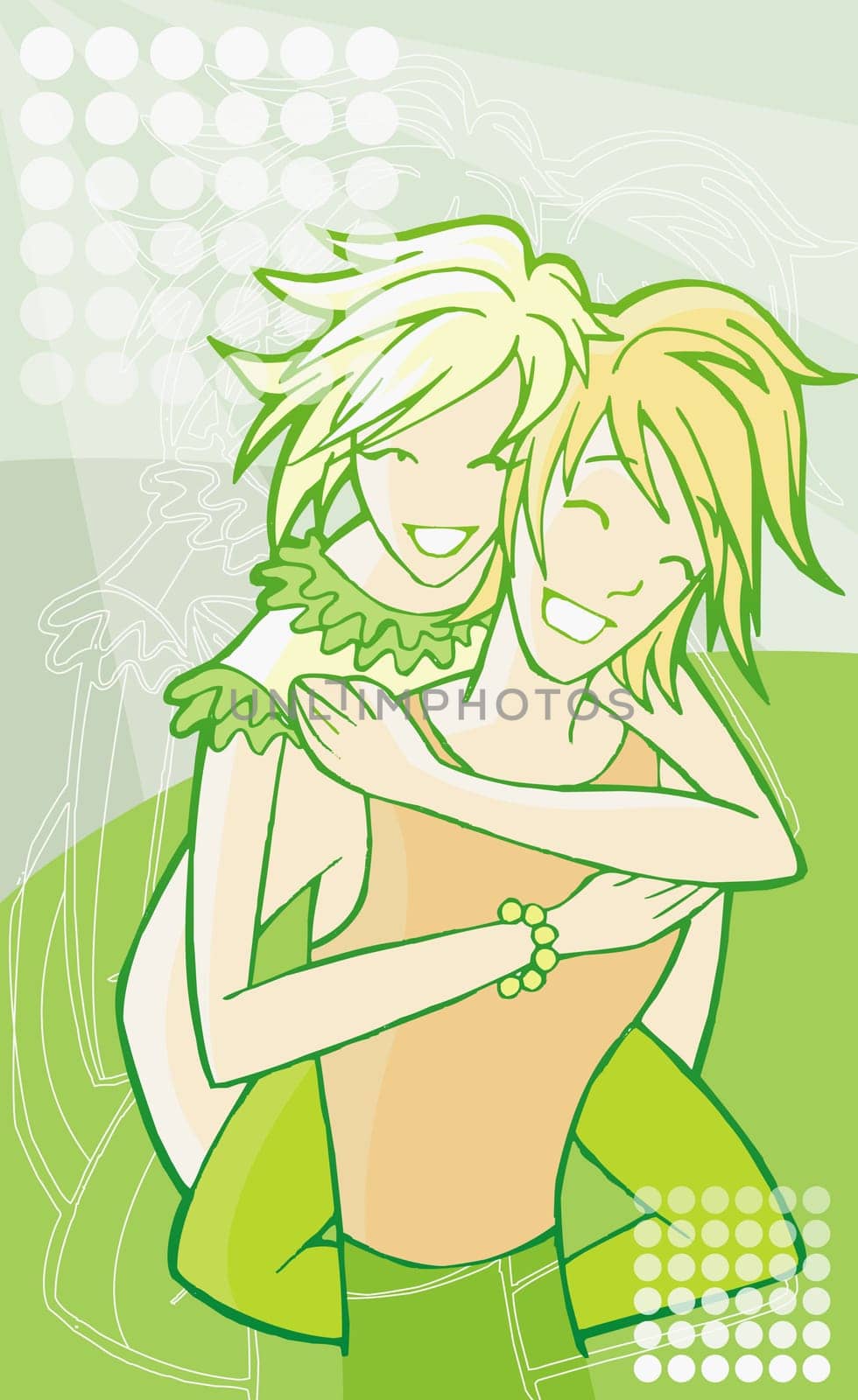 Woman riding piggyback on a man