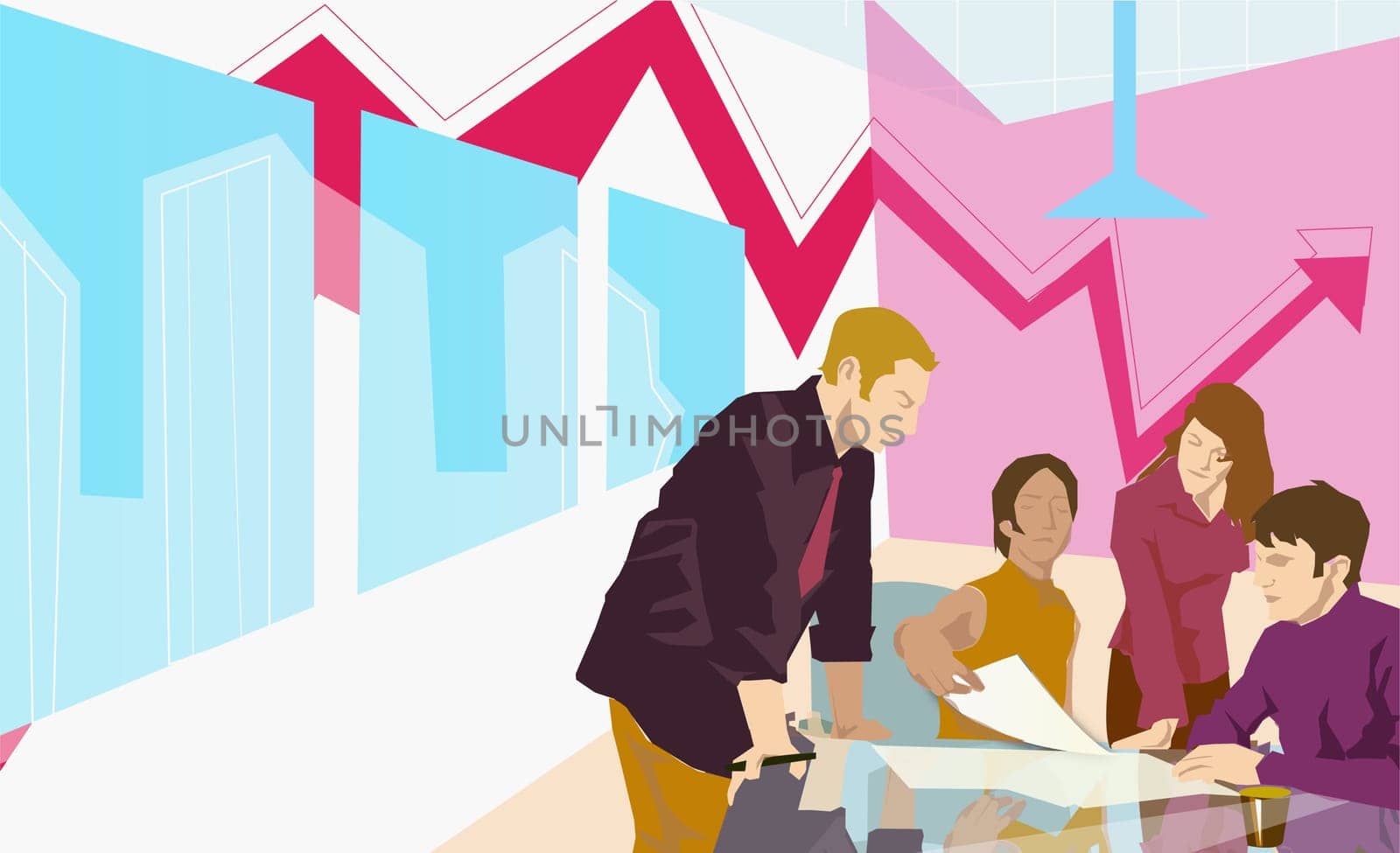 Businesspeople discussing in a meeting
