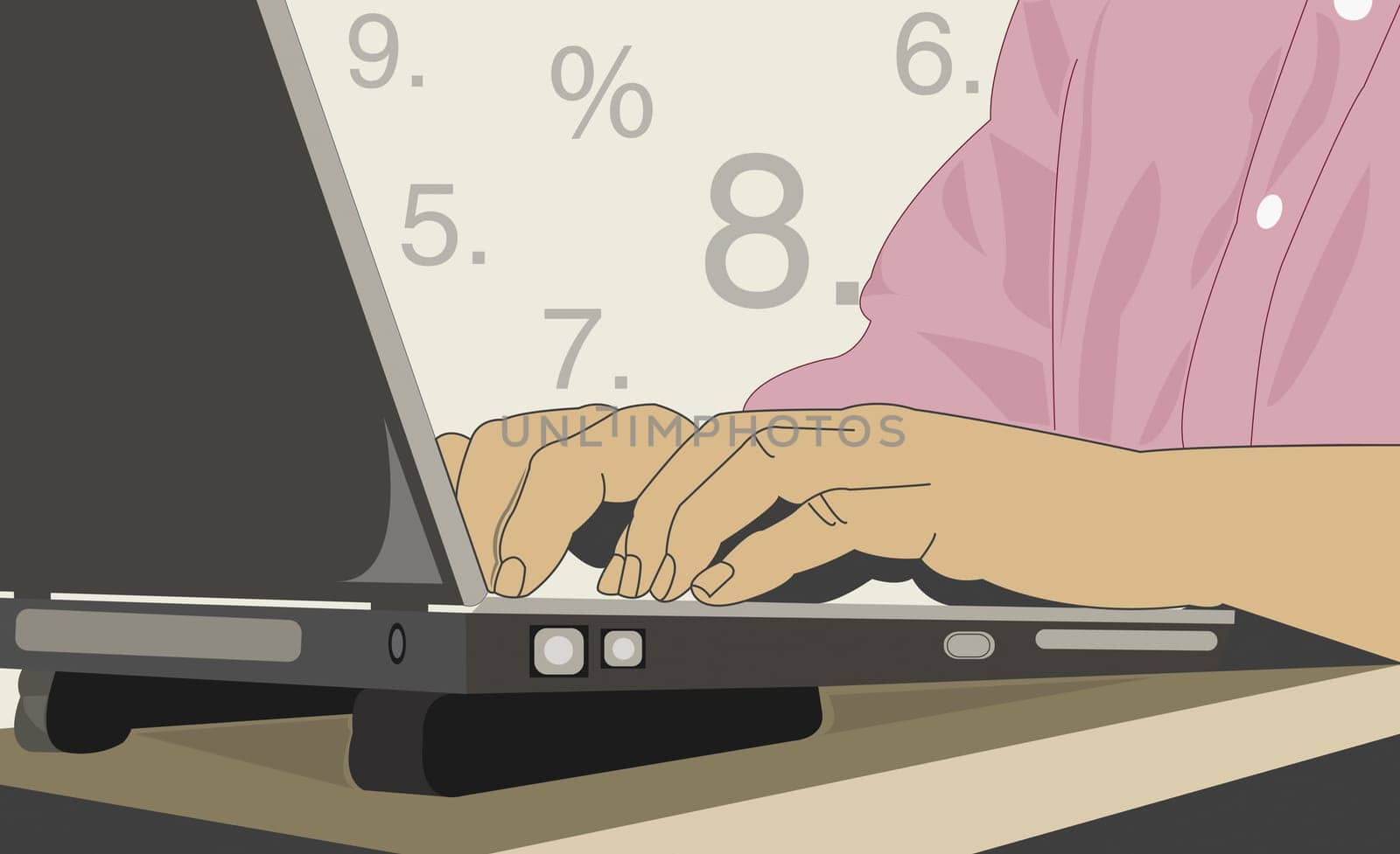 Person using a laptop