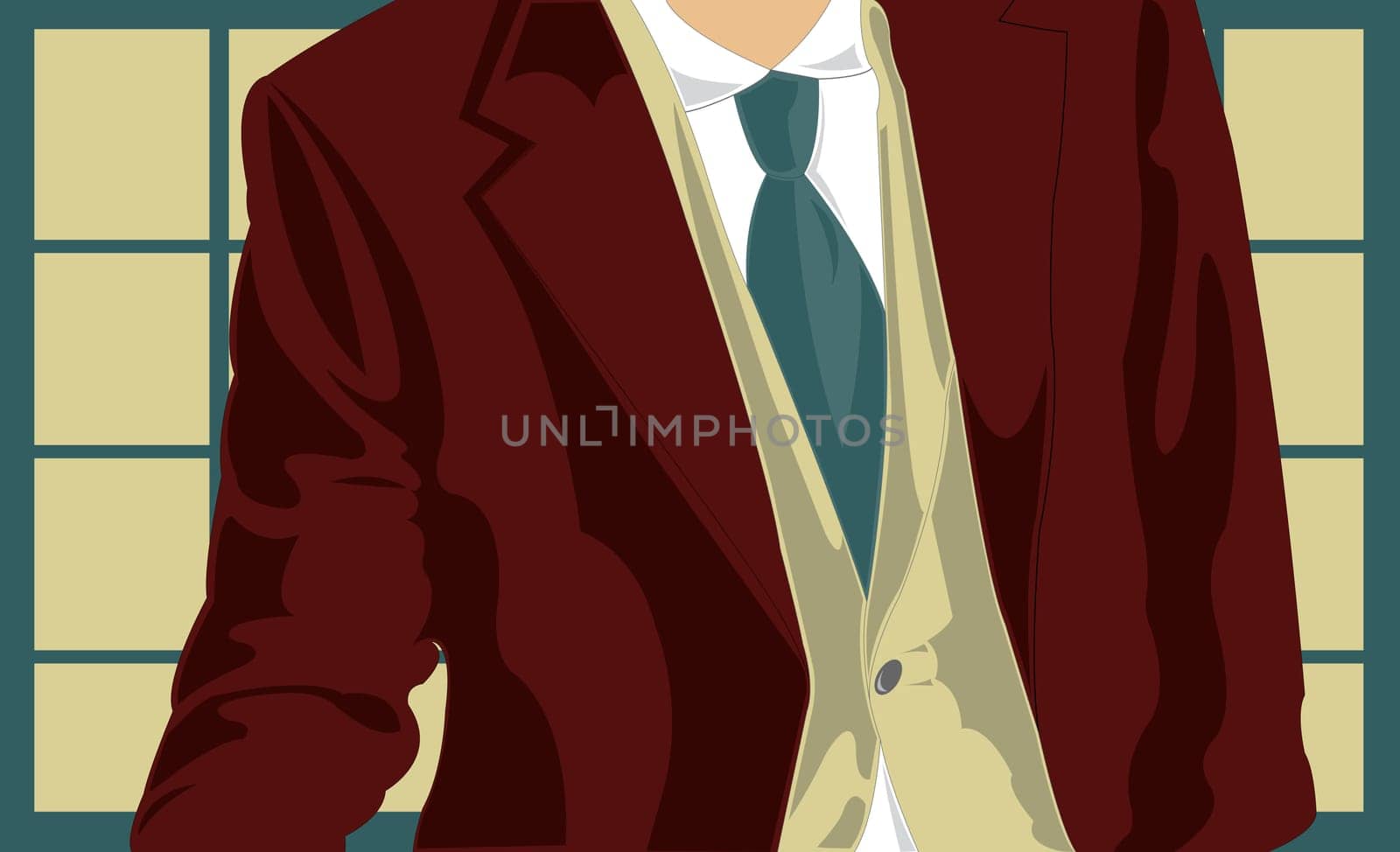 Businessman wearing a suit and a tie
