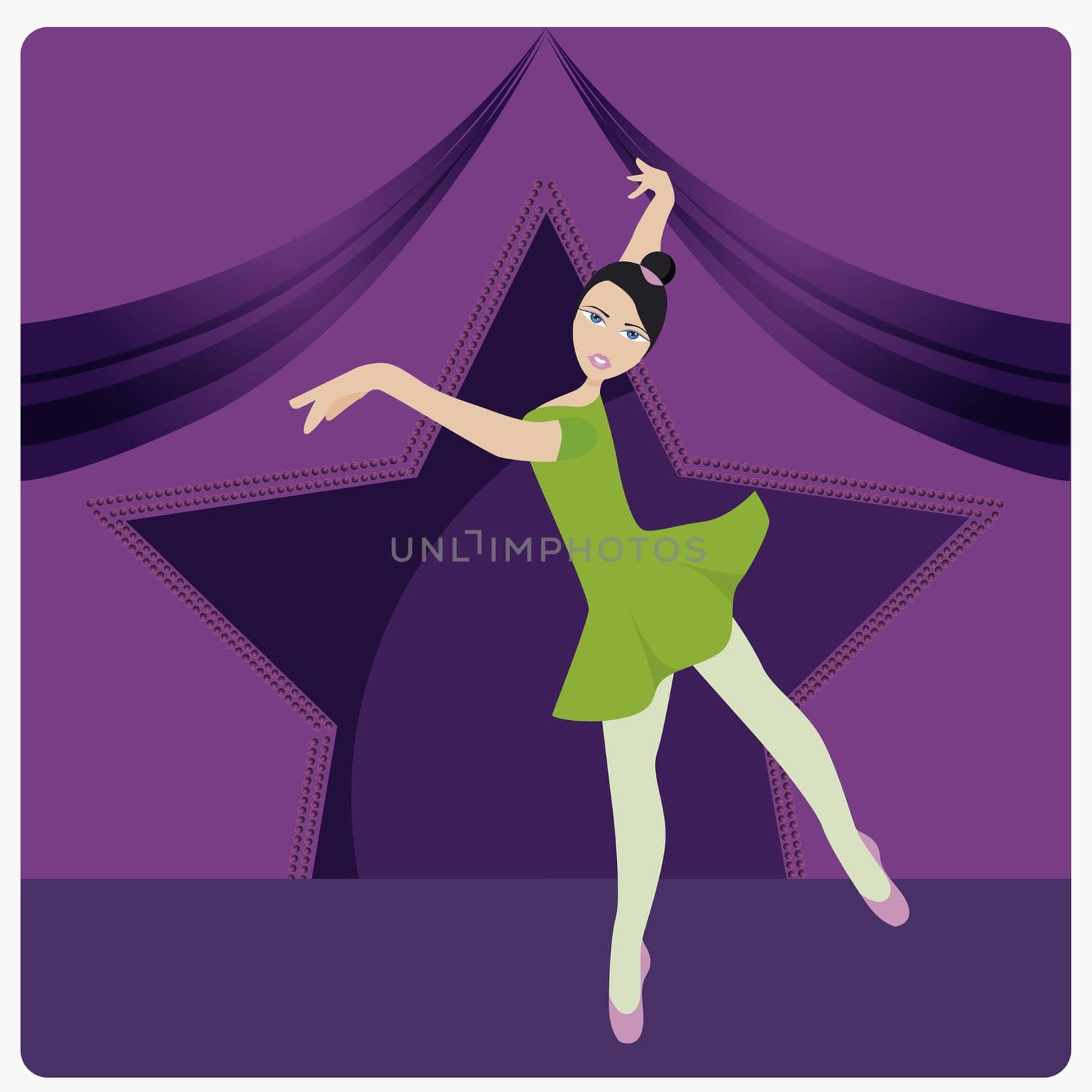 Young woman dancing