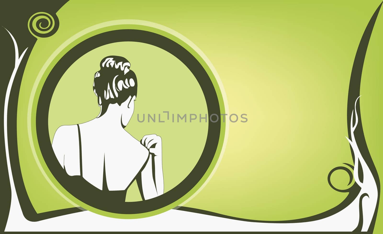 Woman adjusting her dress