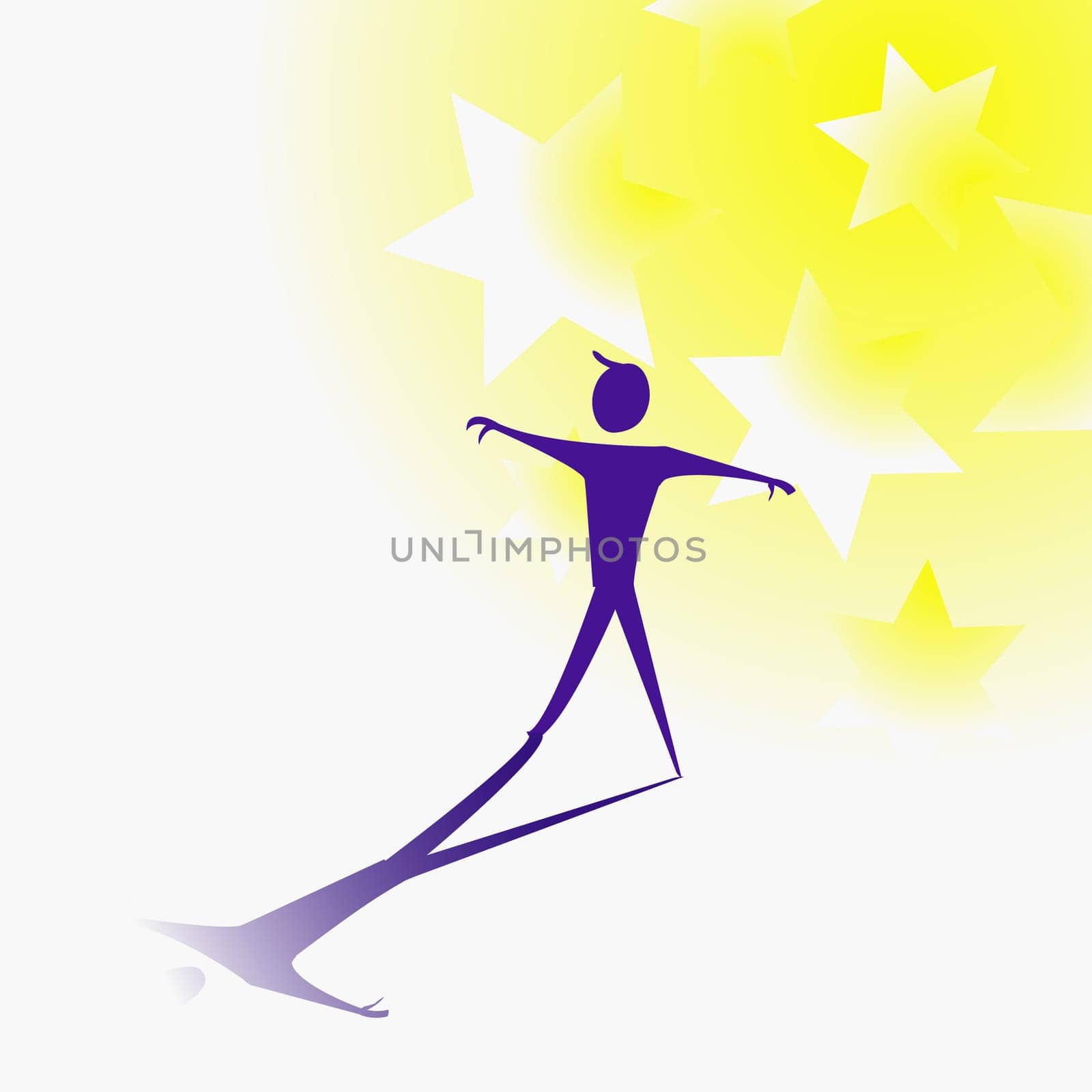 Man standing with his arms outstretched