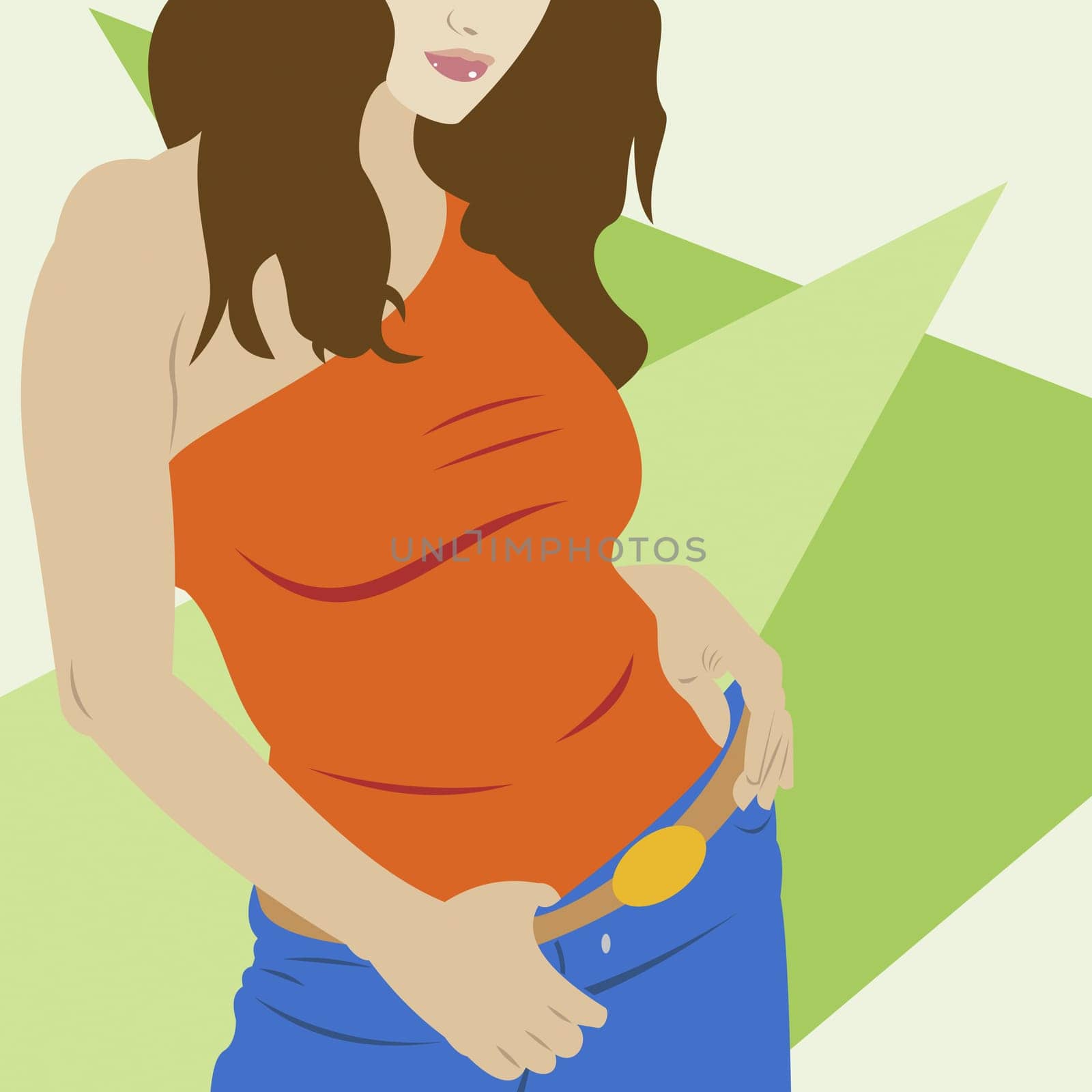 Young woman posing