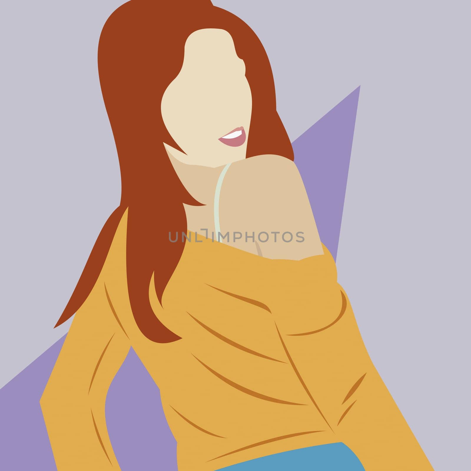 Young woman looking back