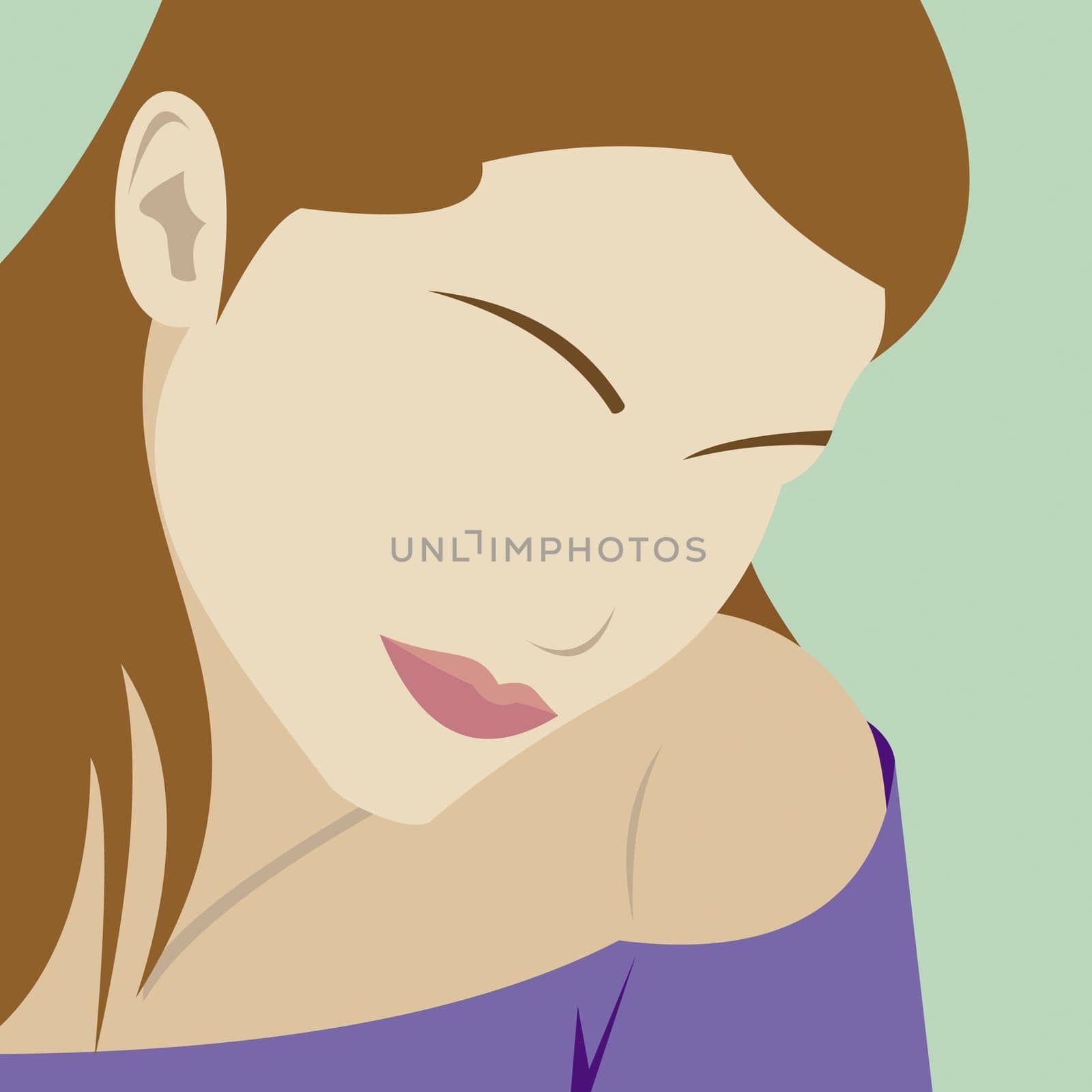 Young woman thinking