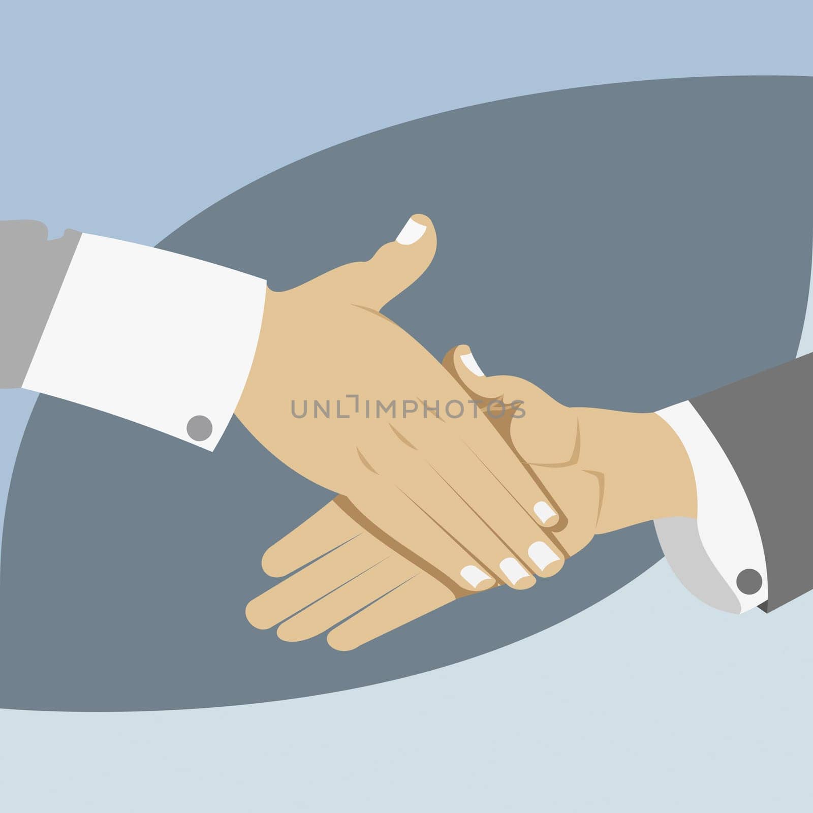Two businessmen shaking hands