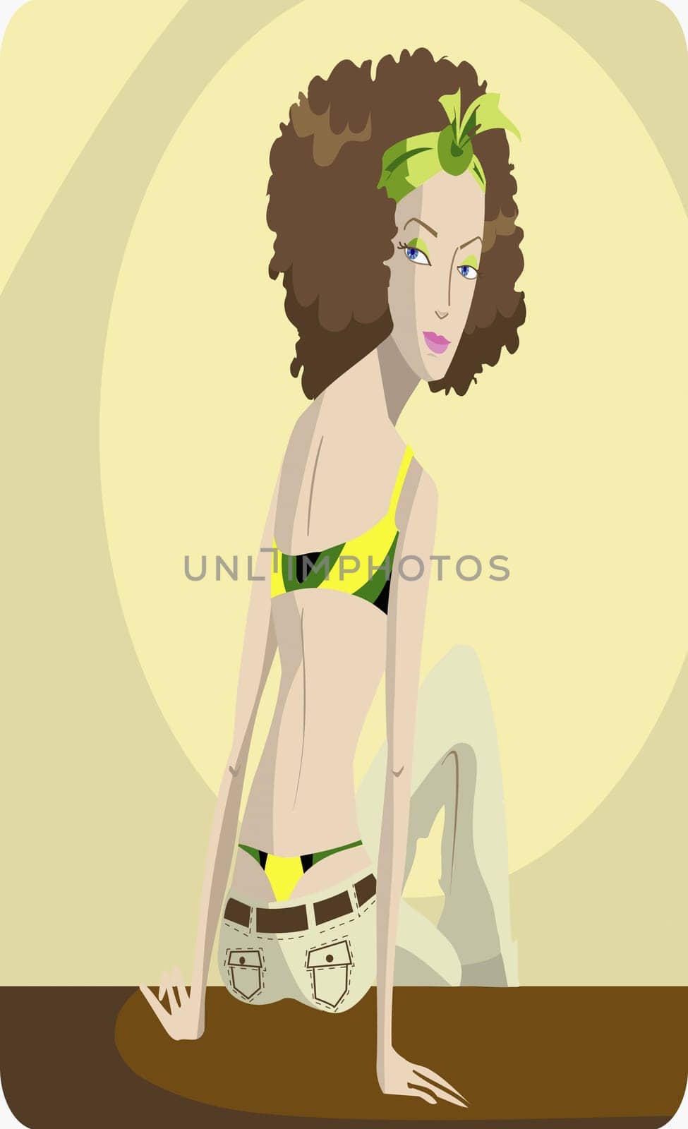 Young woman posing