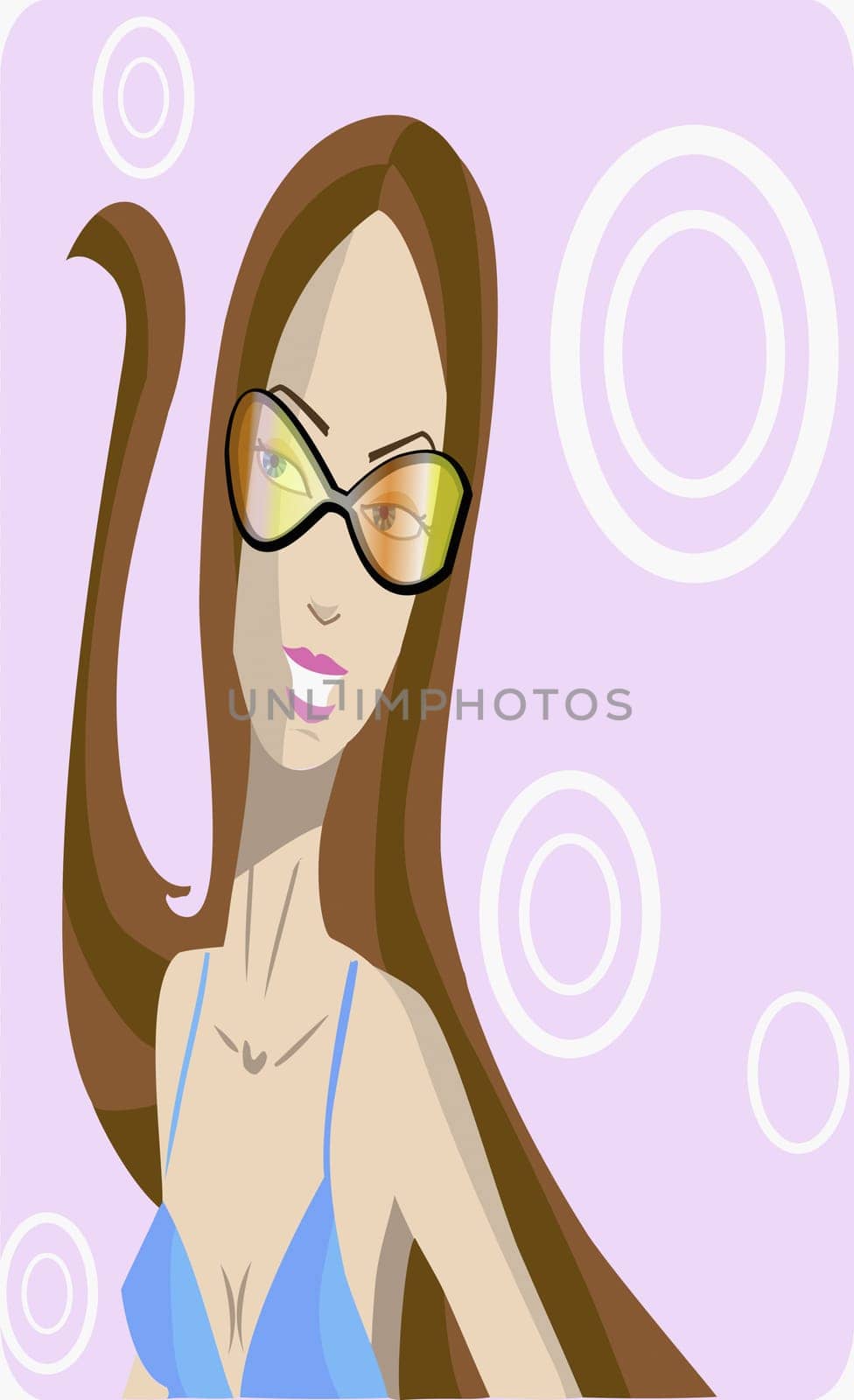 Young woman wearing sunglasses