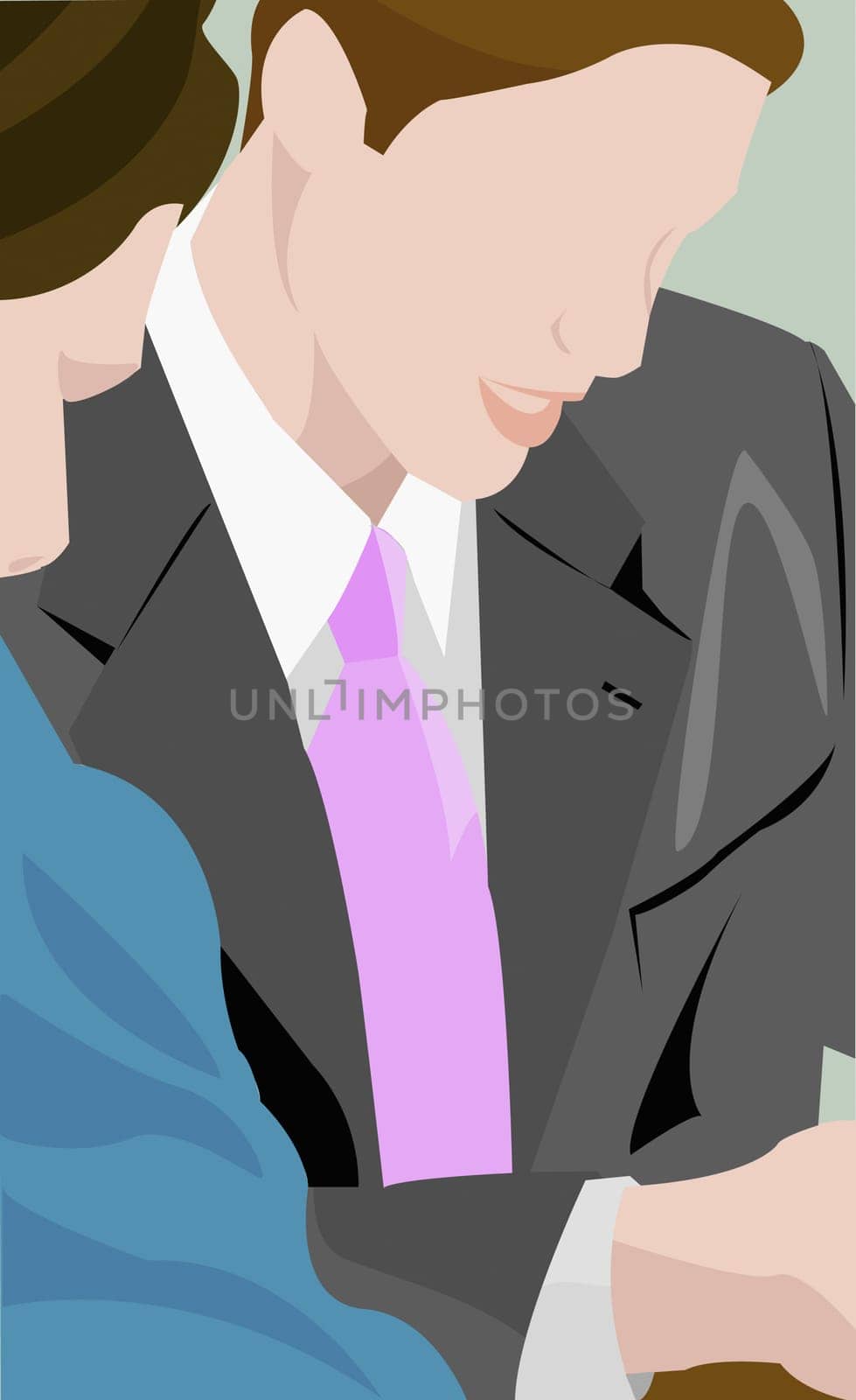 Businesspeople talking