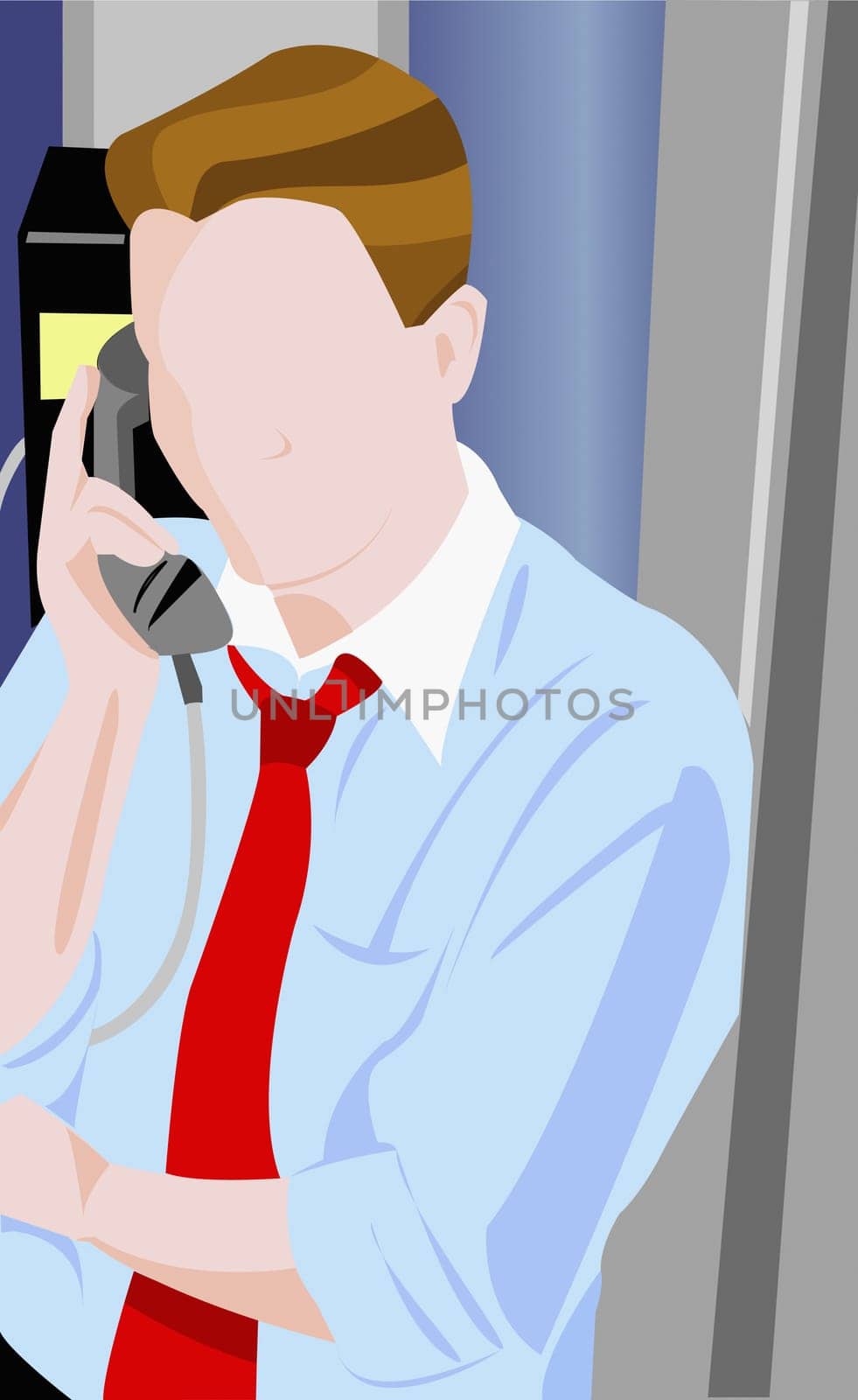 Businessman talking on the telephone