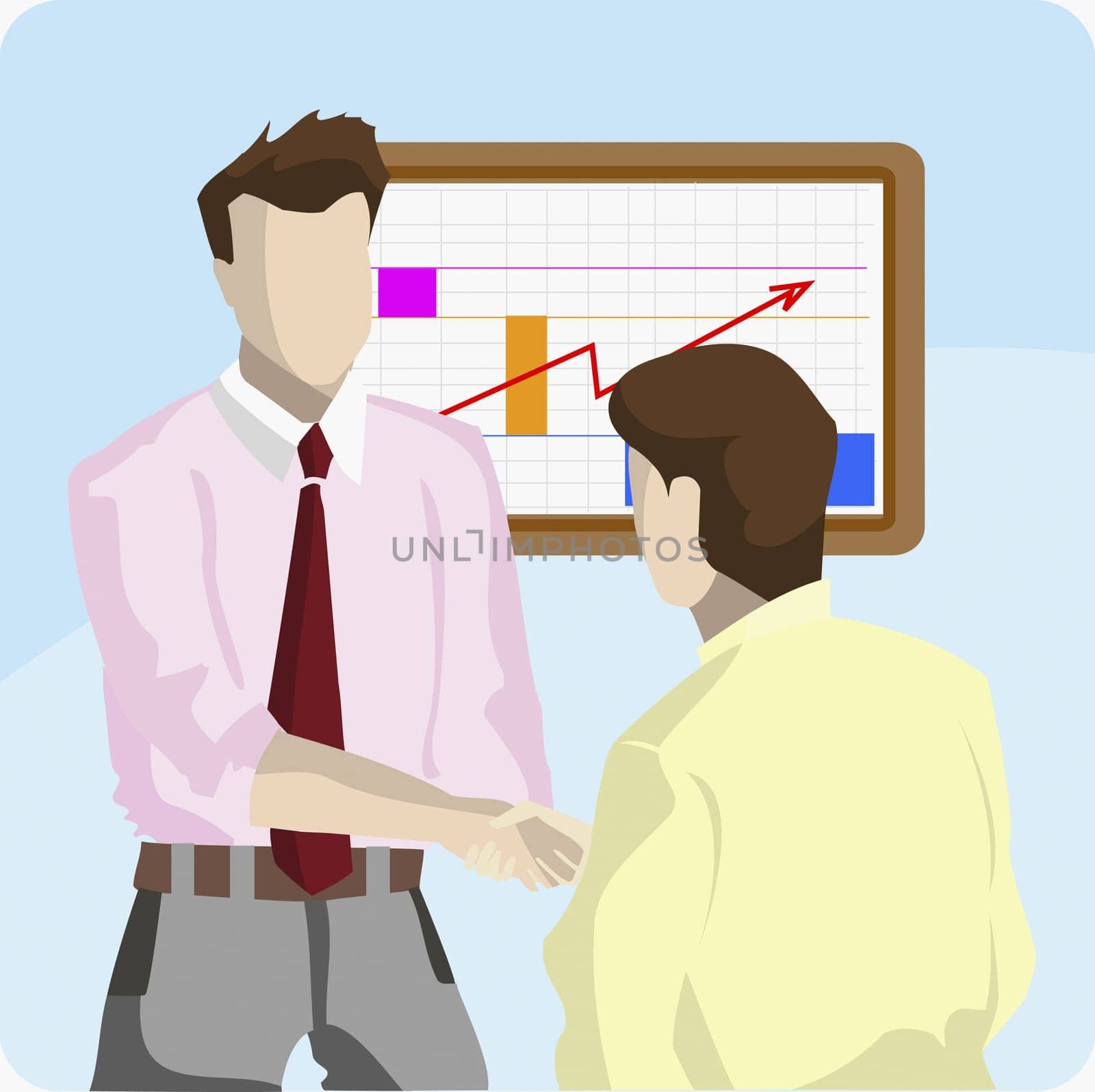 Two businessmen shaking hands
