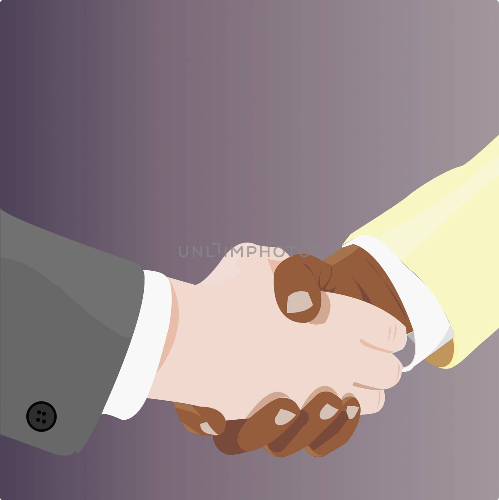 Two businessmen shaking hands