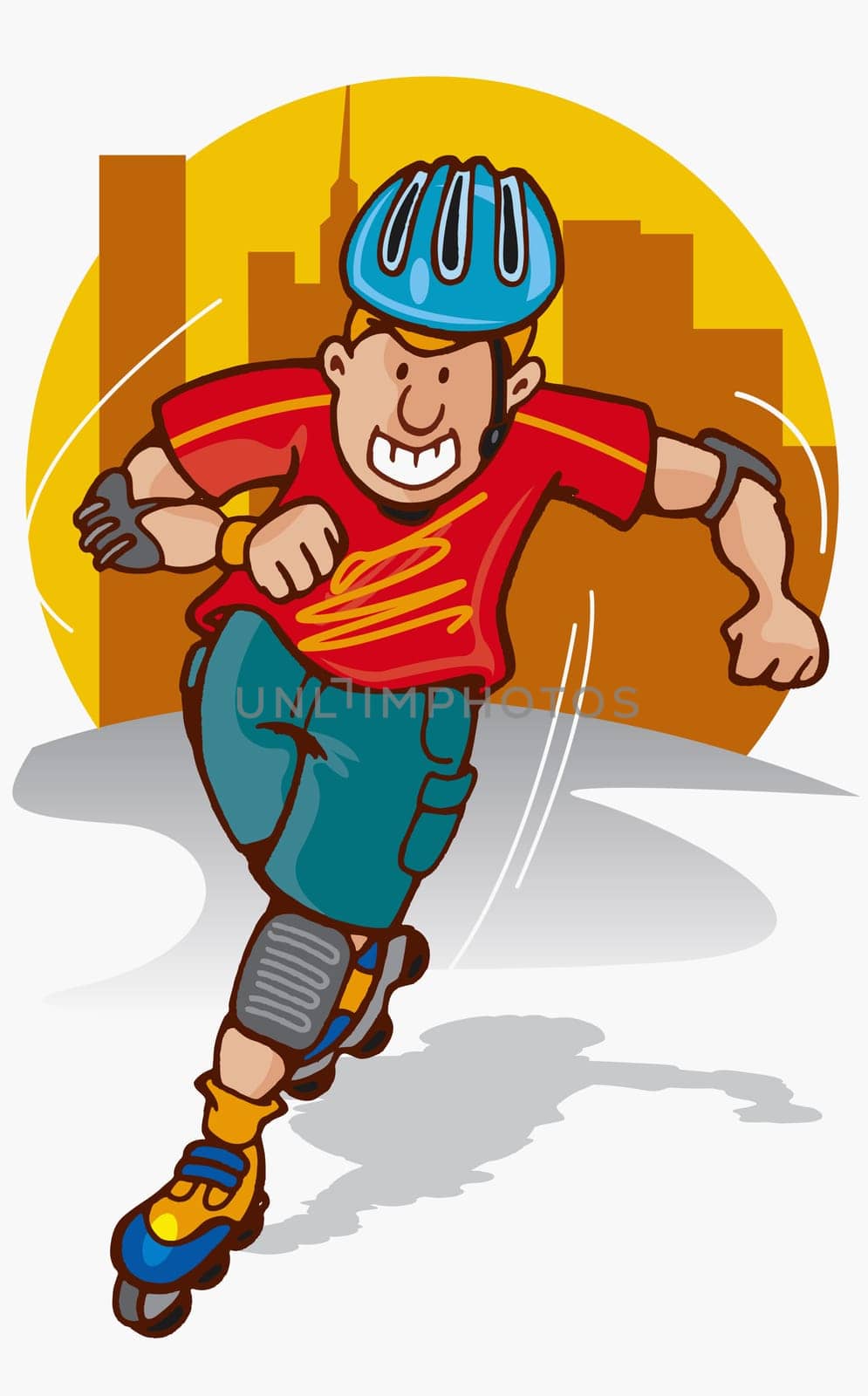 Boy skating