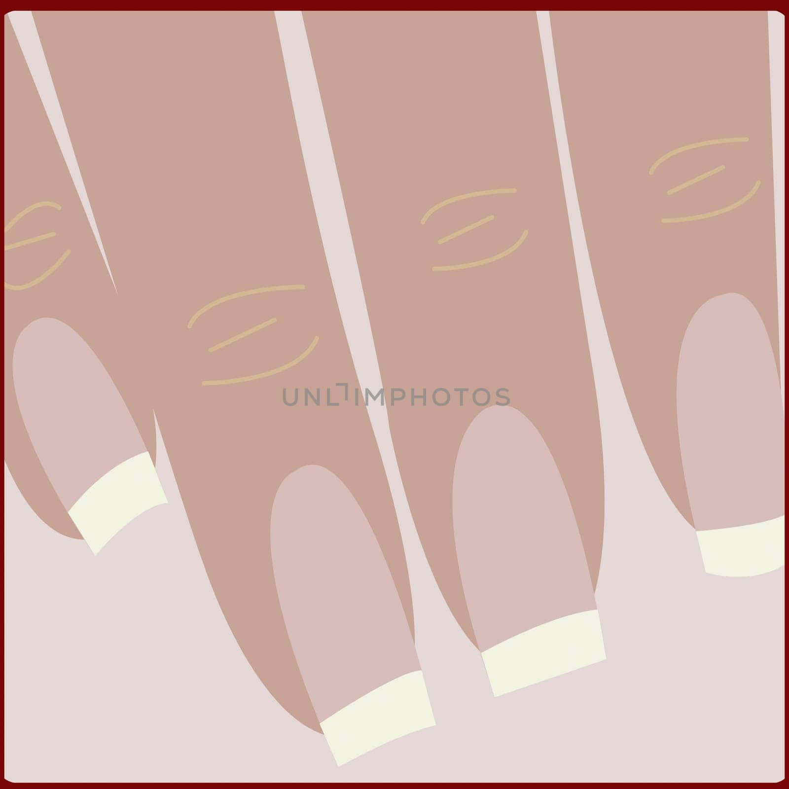 Woman's finger nails
