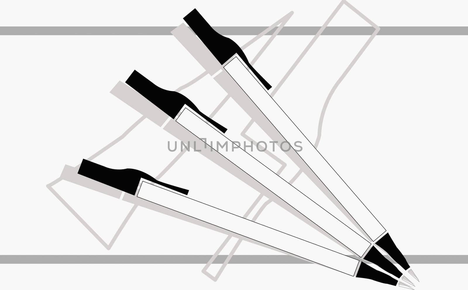 Close-up of pens