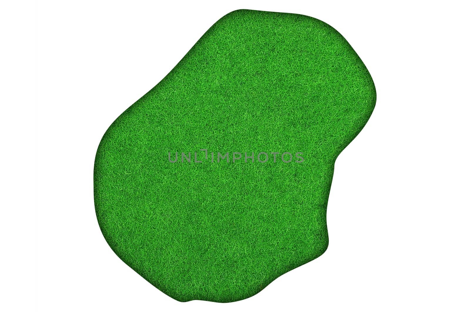 Map of Nauru on green felt