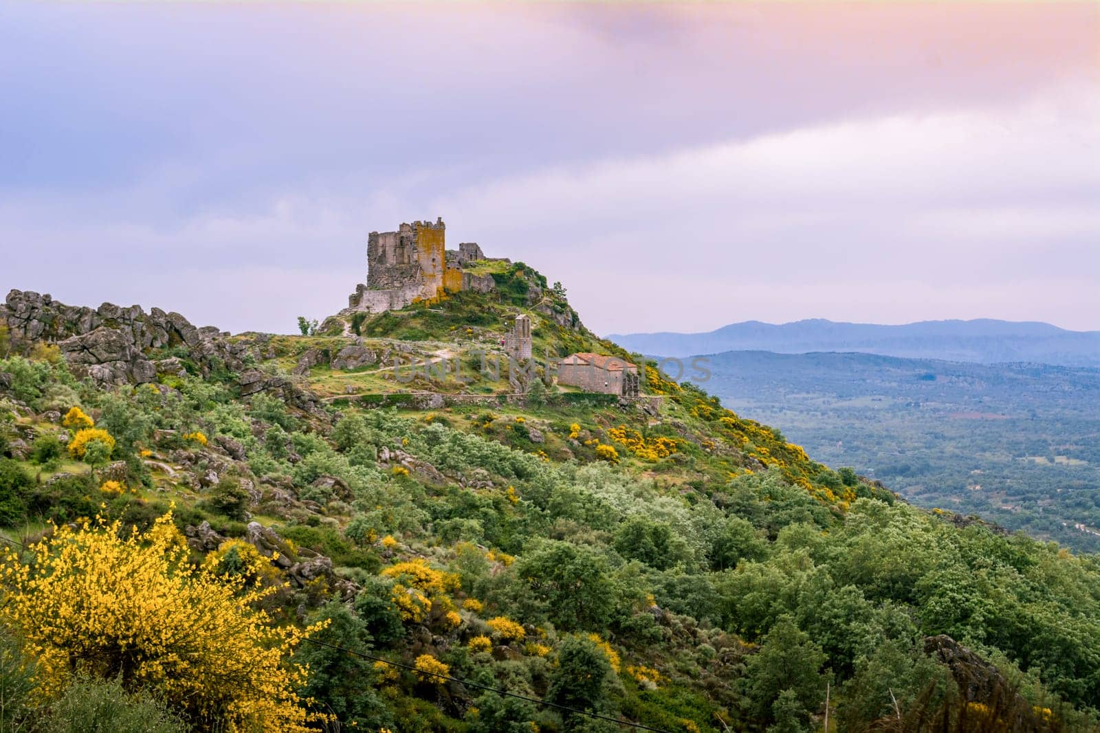 San Martin de Trevejo castle ruins, Spain