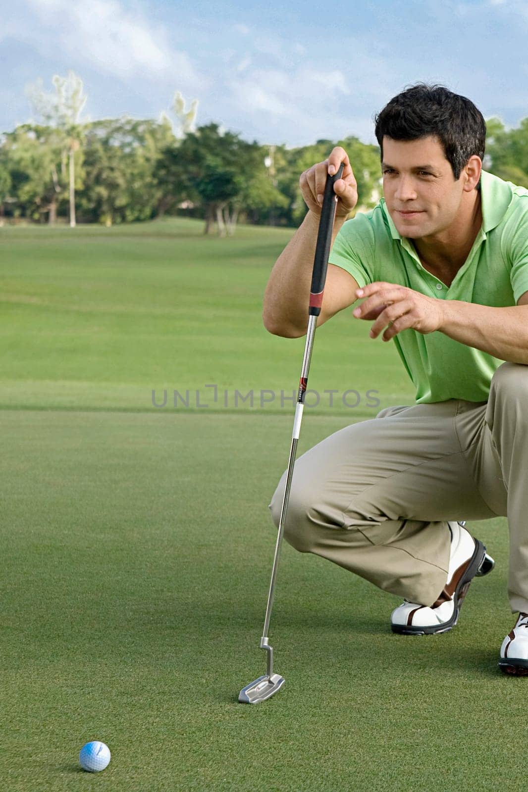Golfer playing golf in a golf course, Biltmore Golf Course, Coral Gables, Florida, USA