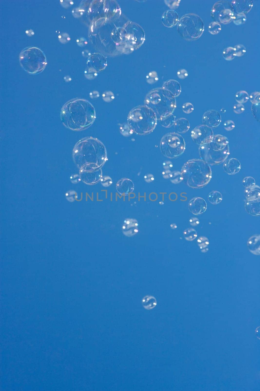 Soap bubbles in the sky, Washington DC, USA