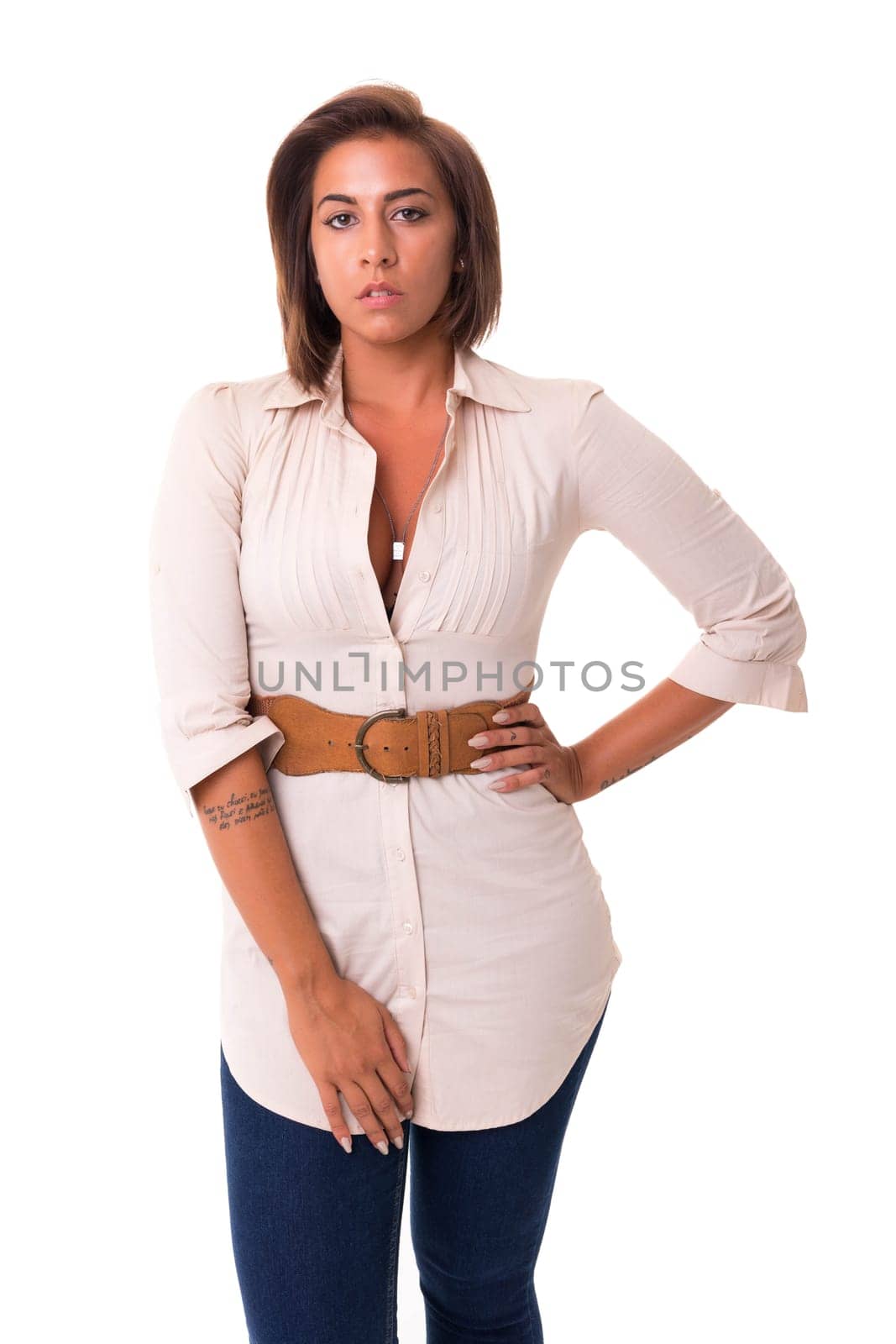 Studio shot of a beautiful african woman