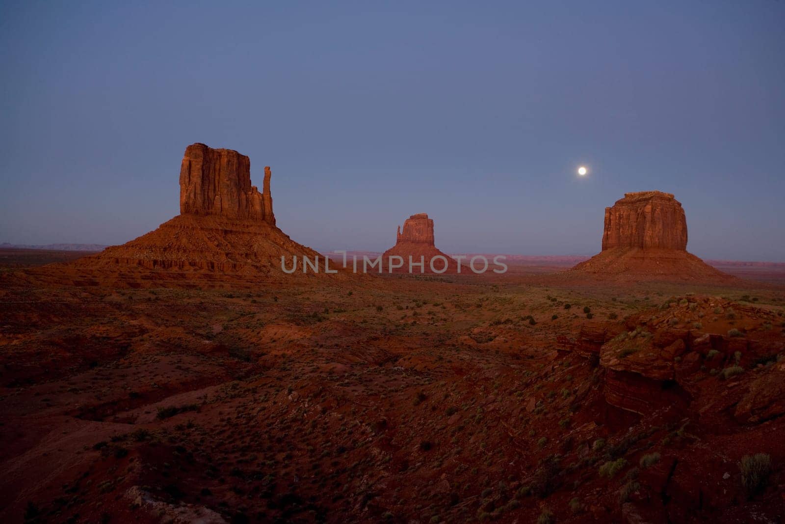 Rock formations on a landscape, Monument Valley Tribal Park, Arizona_Utah, USA