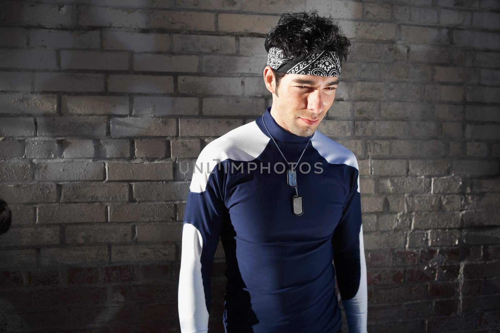Close_up of a man exercising