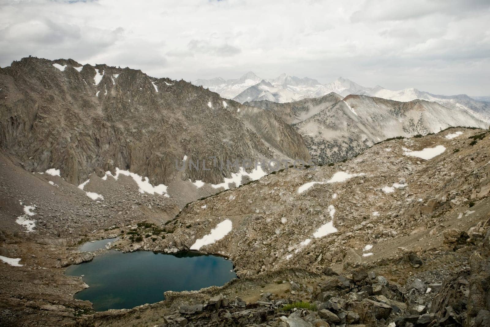 Clouds over a mountain range