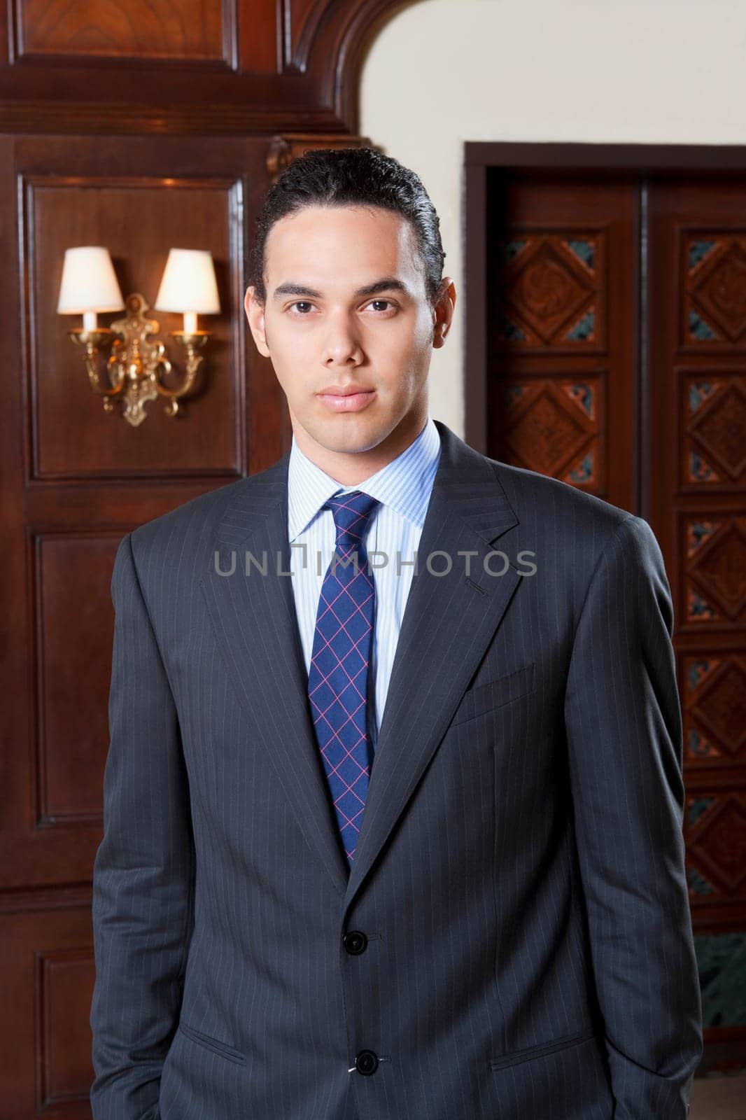 Portrait of a businessman, Biltmore Hotel, Coral Gables, Florida, USA