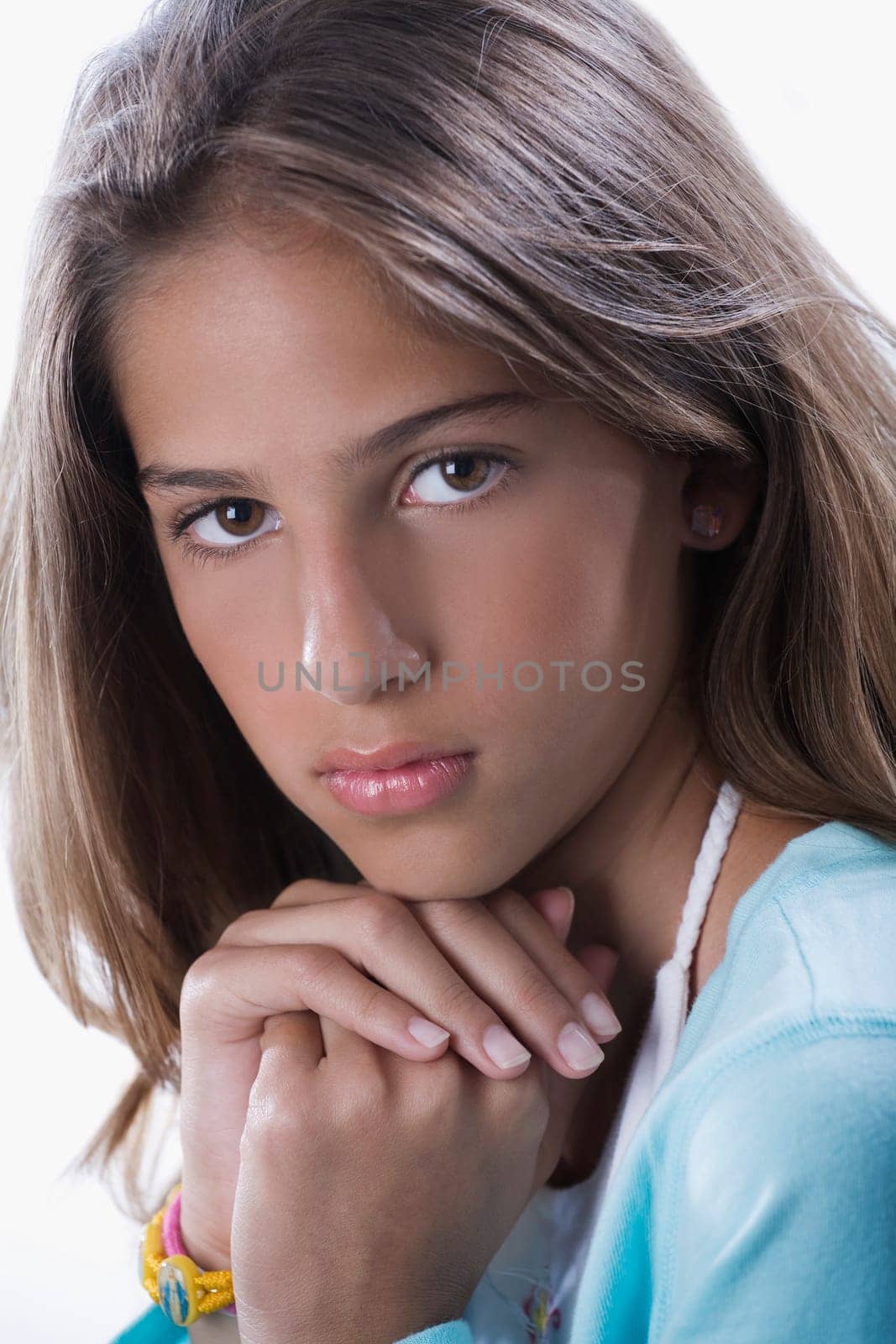 Portrait of a girl thinking