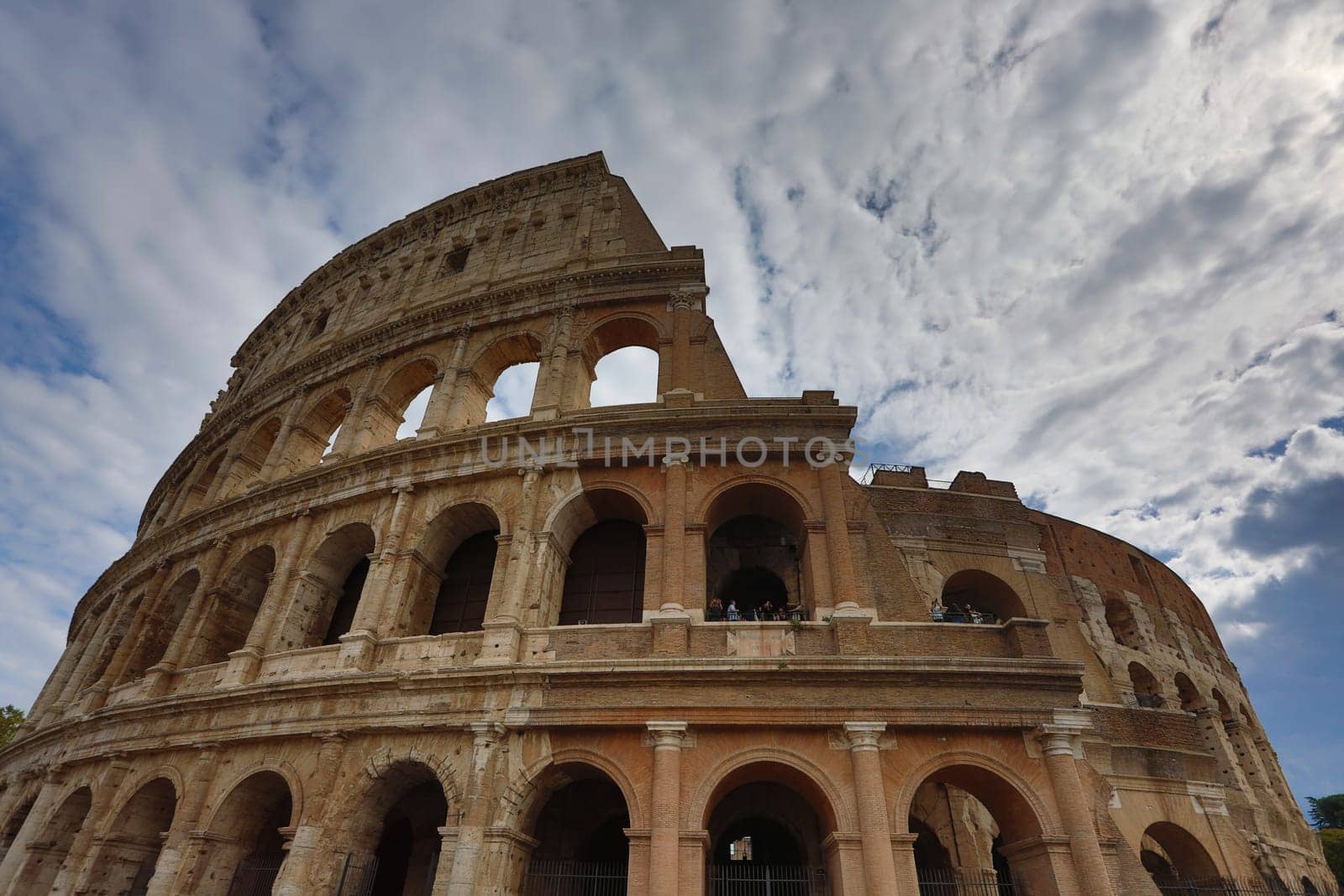 Colosseum in Rome, Italy. Ancient Roman Colosseum is one of the main tourist attractions in Europe.