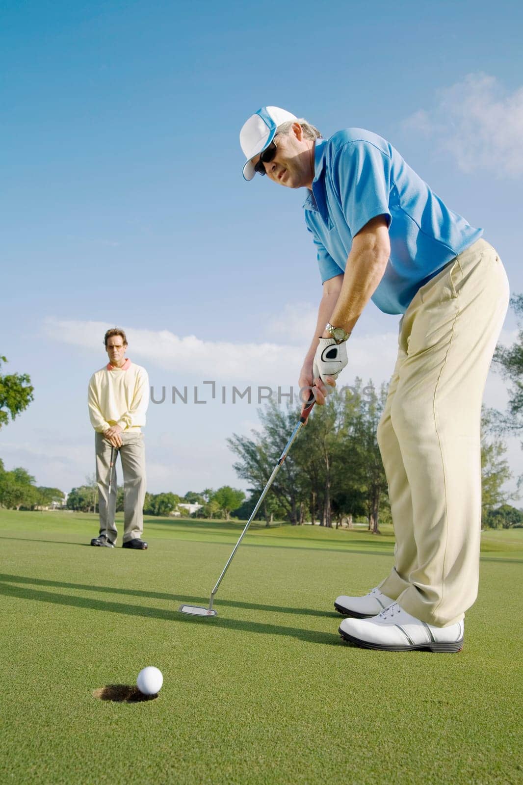 Two golfer playing golf in a golf course, Biltmore Golf Course, Coral Gables, Florida, USA