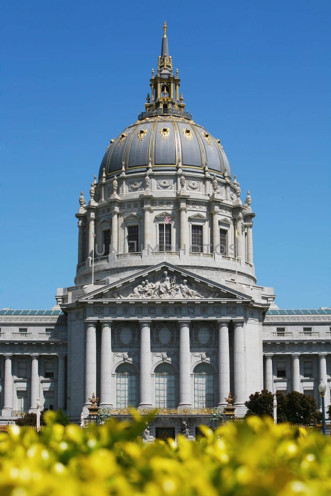 Facade of a government building, City Hall, San Francisco, California, USA