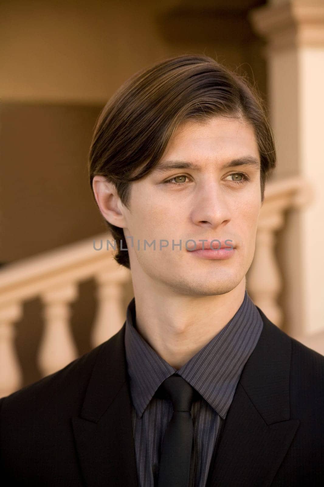 Close_up of a businessman thinking, Biltmore Hotel, Coral Gables, Florida, USA