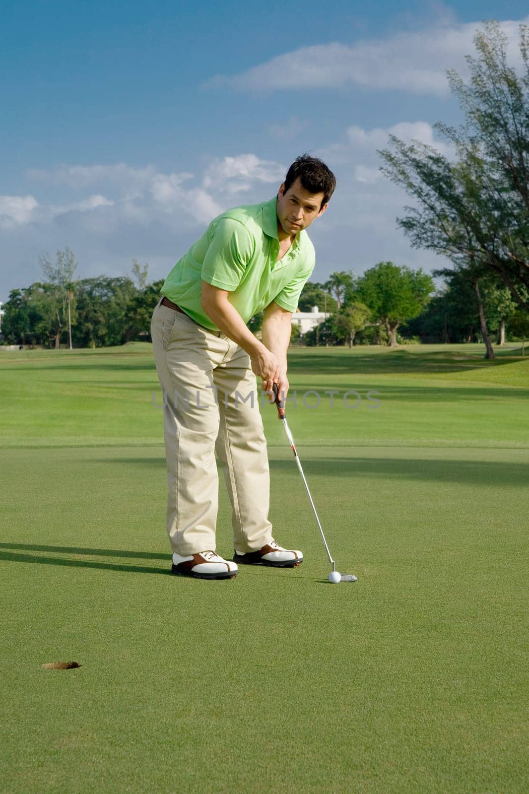 Golfer playing golf in a golf course, Biltmore Golf Course, Coral Gables, Florida, USA