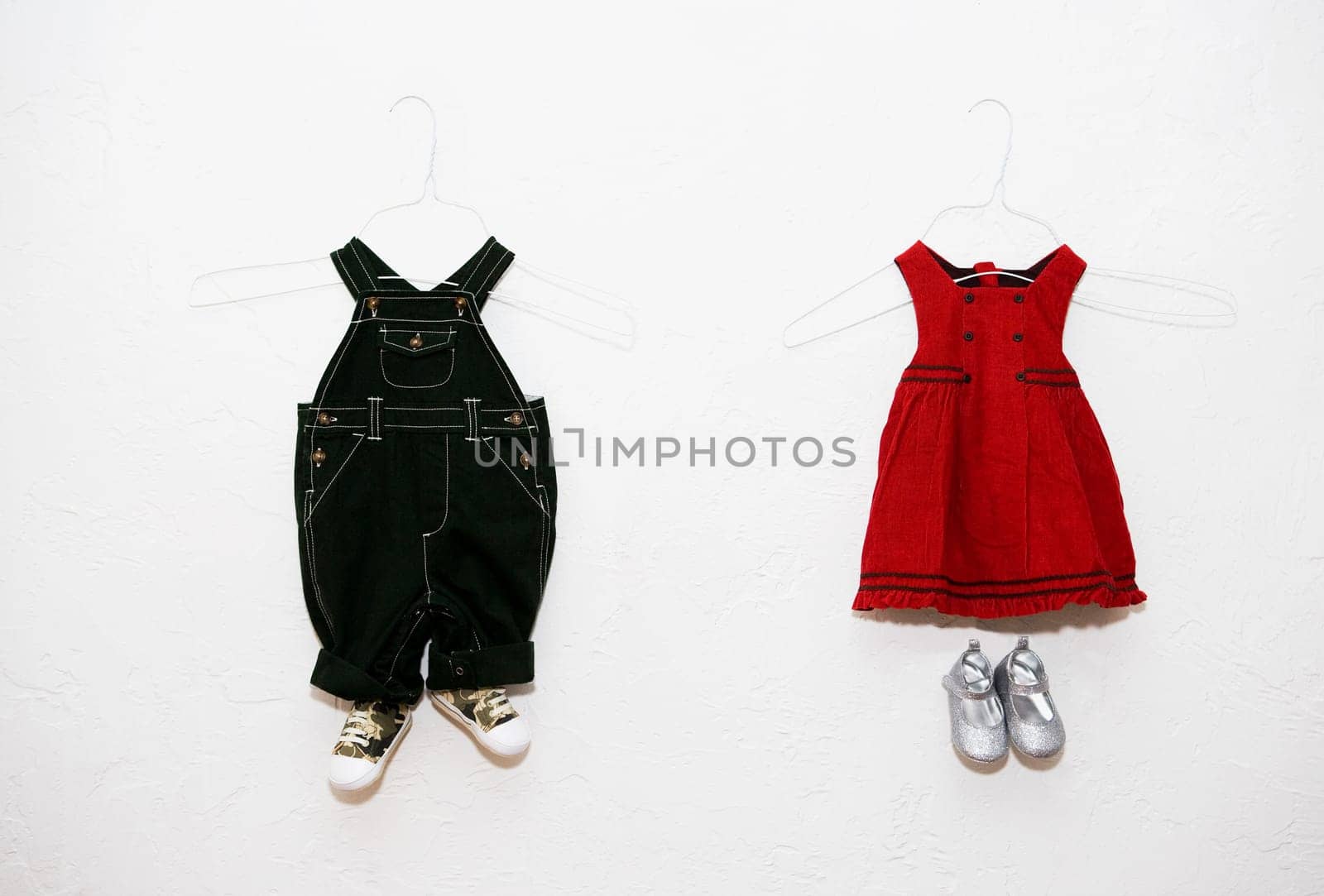 ChildrenŽs dresses for display at a clothing store