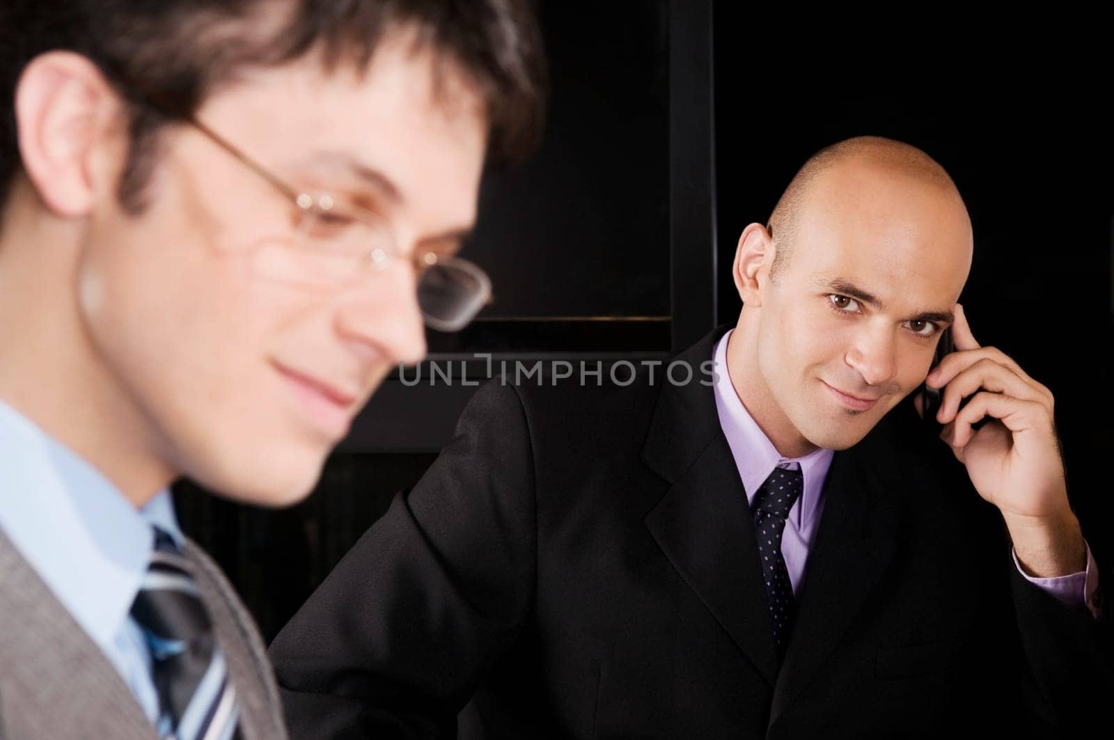 Close_up of two businessmen
