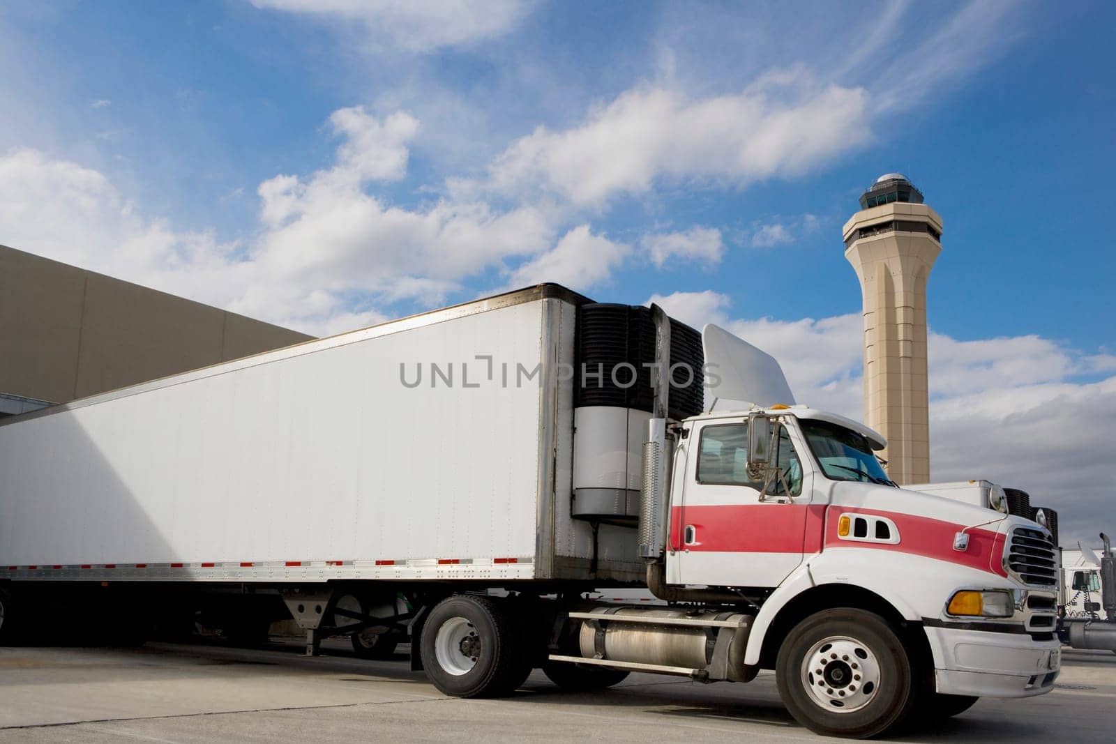 Truck at an airport, Miami International Airport, Miami, Florida, USA