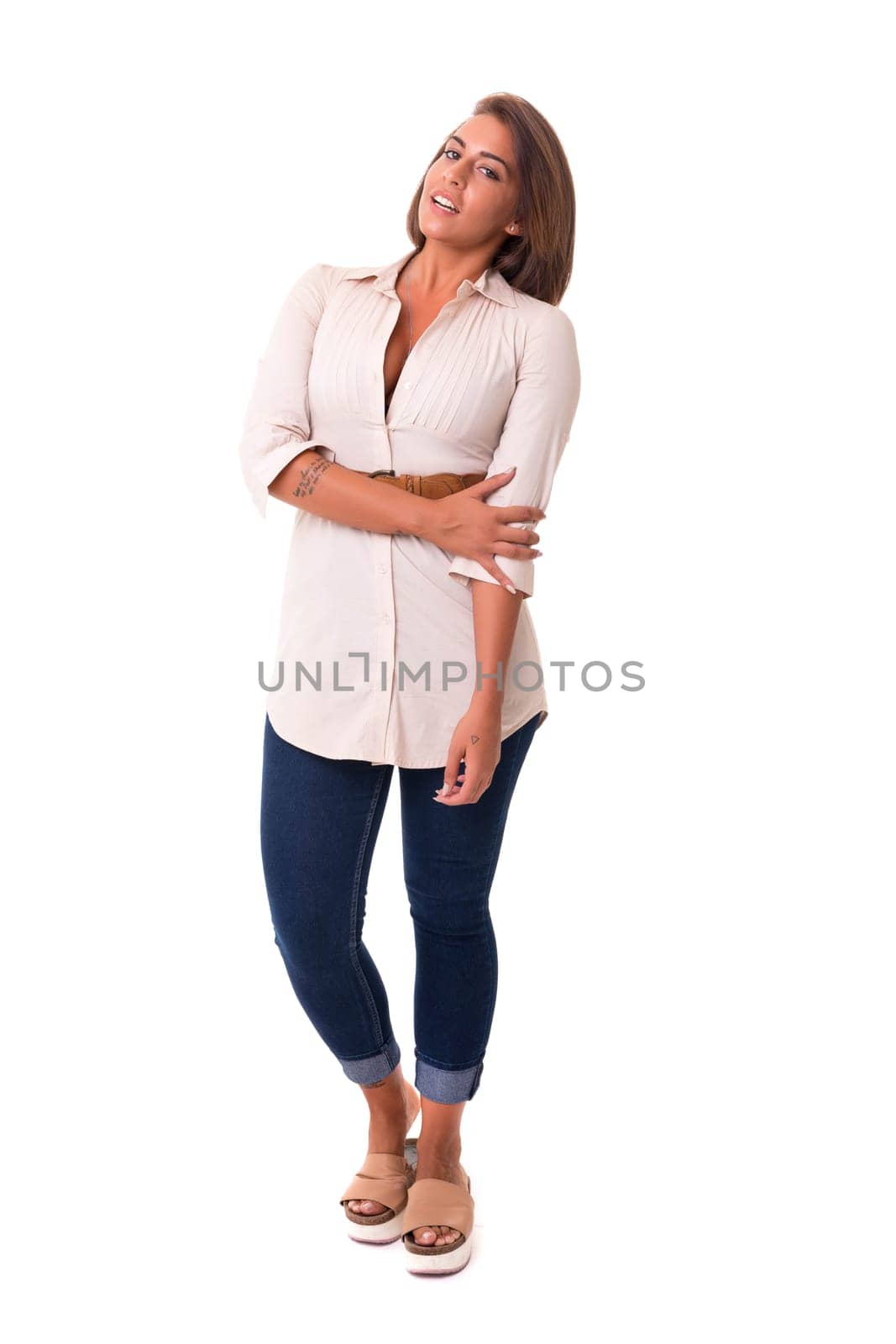 Studio shot of a beautiful african woman