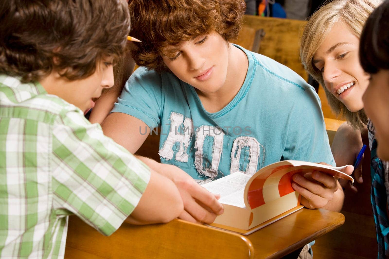Students studying