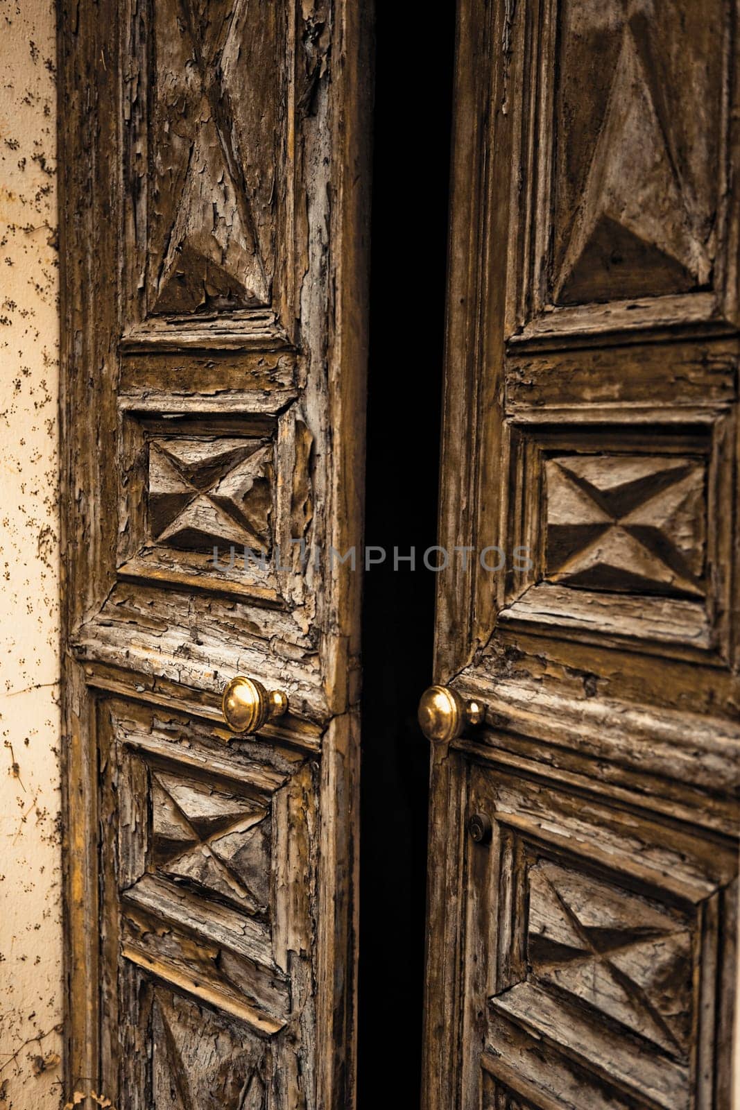 Close_up of doors, Torre Pallavicina, Bergamo Province, Lombardy, Italy