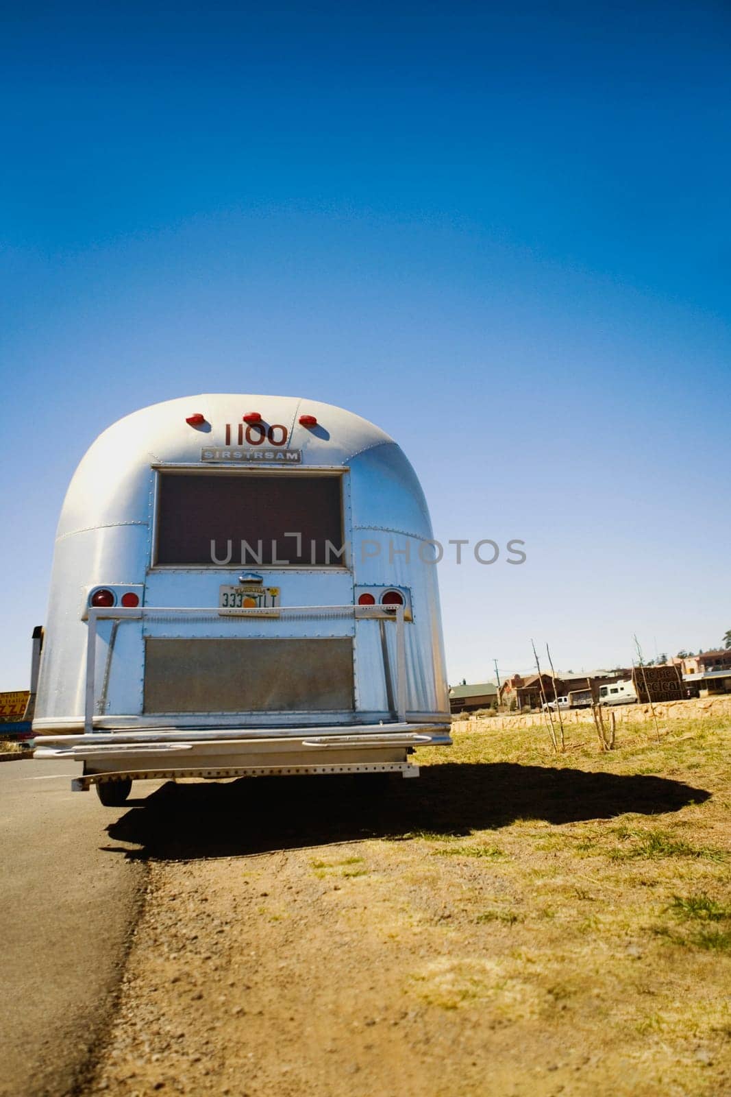 Motor home at the roadside, Las Vegas, Nevada, USA