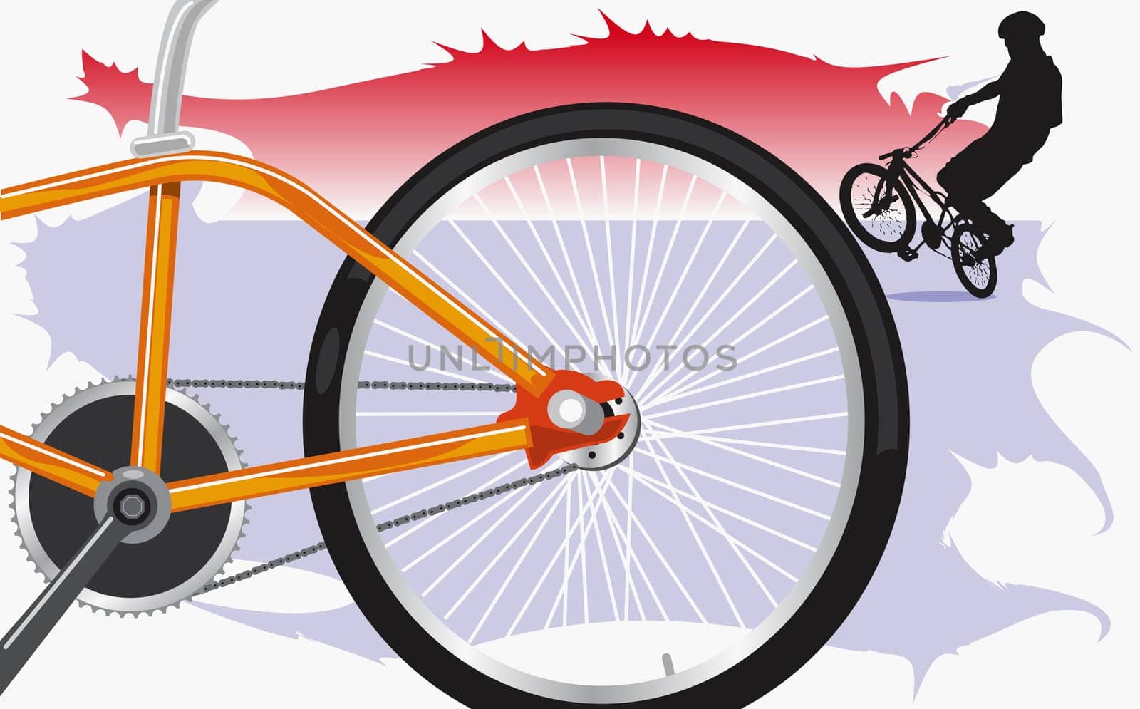Person doing stunts on a bicycle
