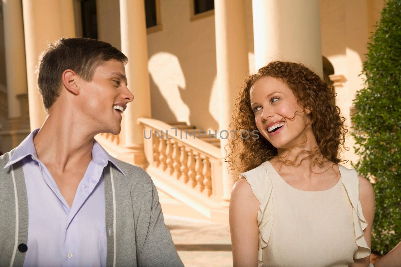 Close_up of a couple smiling, Biltmore Hotel, Coral Gables, Florida, USA