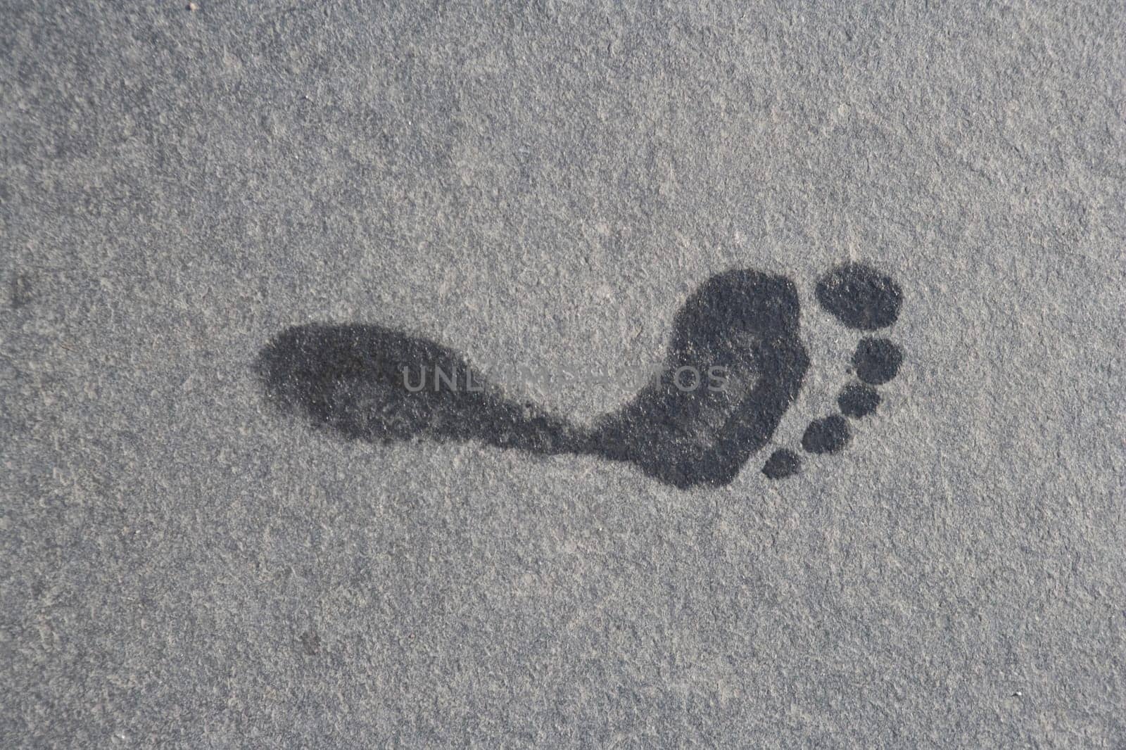 High angle view of a footprint, Crown Fountain, Millennium Park, Chicago, Illinois, USA