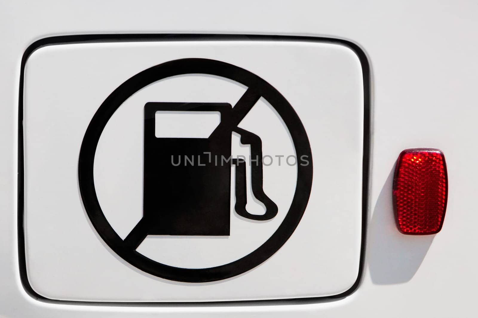 Close_up of an electric car, Los Angeles, California, USA
