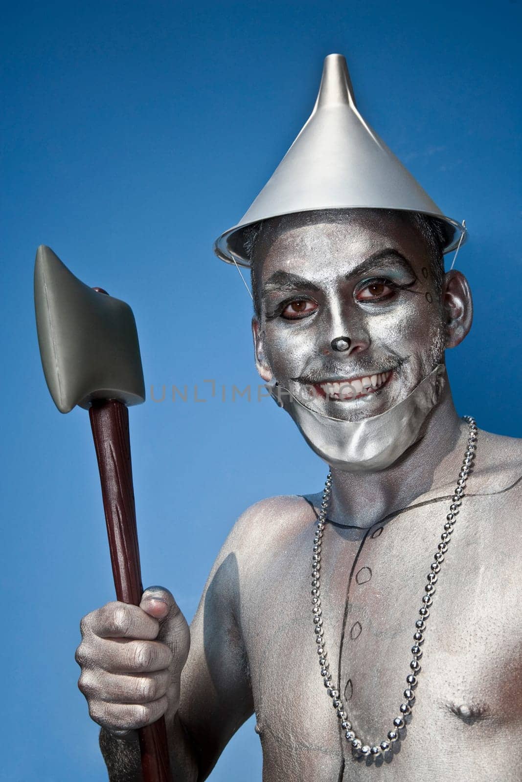 Close_up of a man dressed as a fictional character, Washington DC, USA