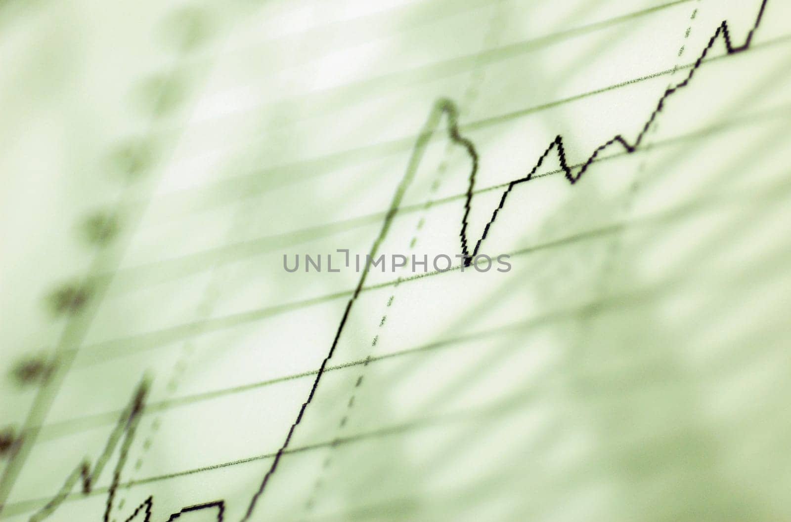 Close_up of a line graph